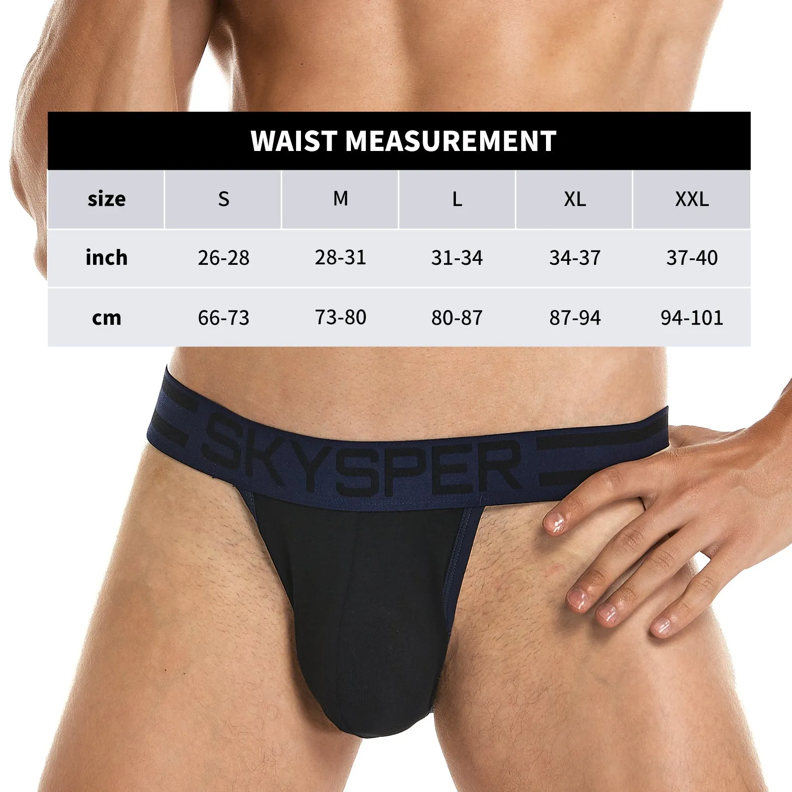 28SK - SKYSPER Men's Cotton Jockstrap Underwear Athletic Supporter