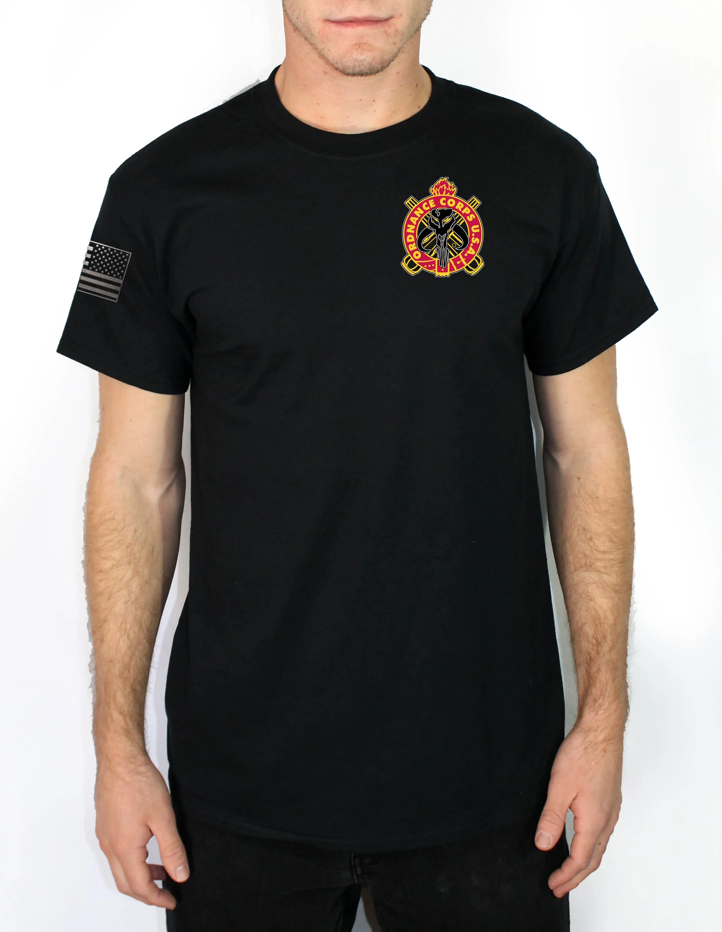 50-50 Blend Black Unisex PT Short Sleeve Shirt. Approved for PT