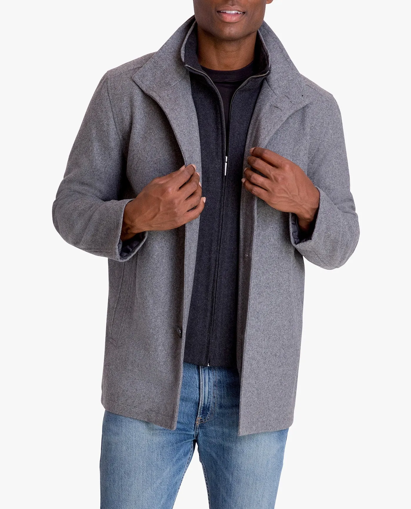 AMHERST BUTTON FRONT WOOL JACKET