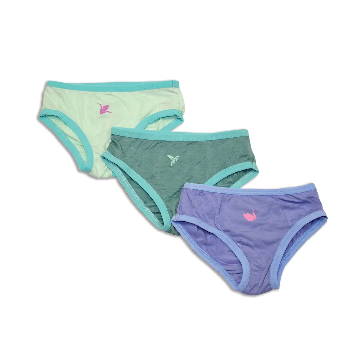 Bamboo Girls Bikin Underwear 3 pack (Mineral/Easter Egg/Bay)