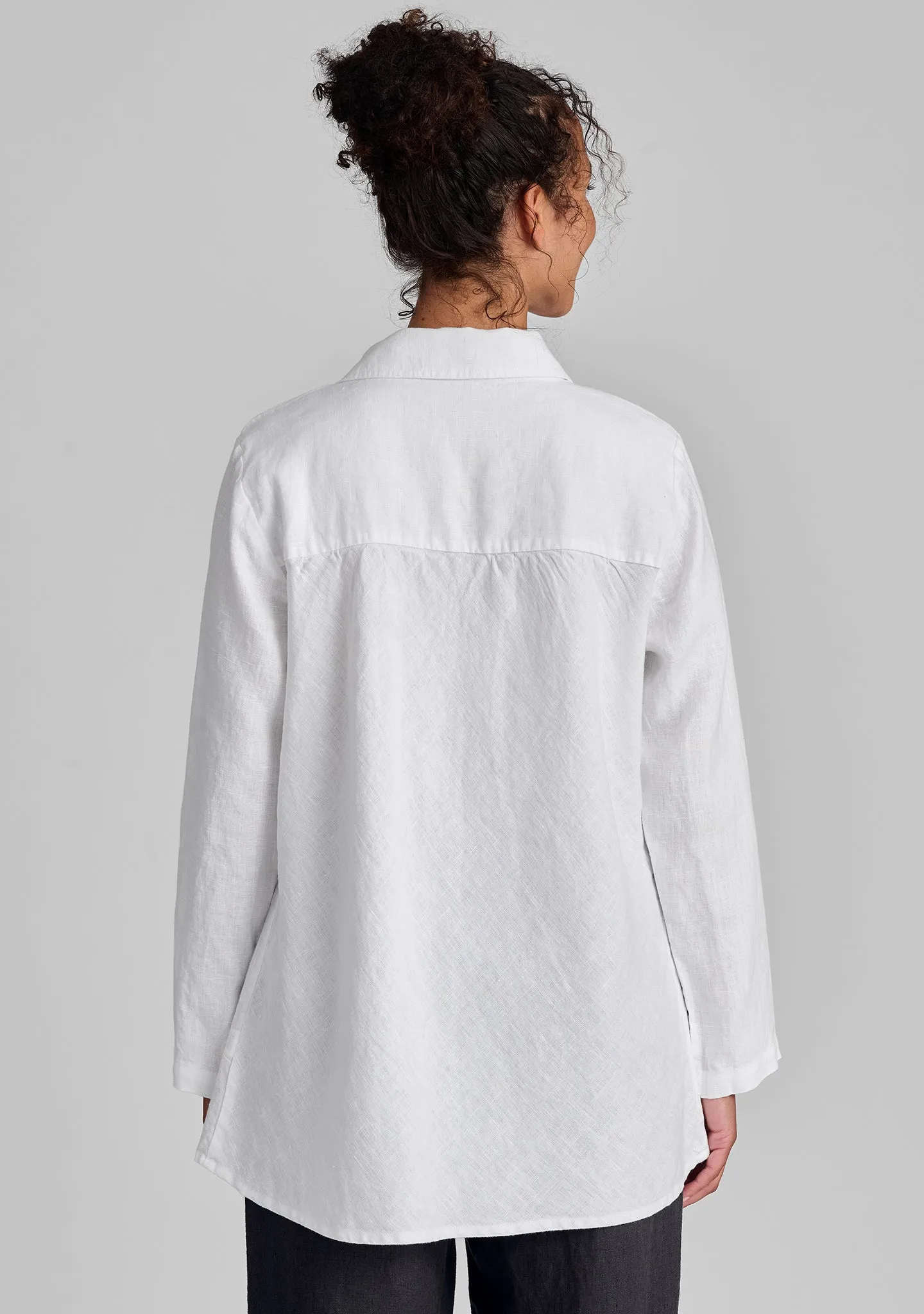 Bias Back Shirt - Linen Shirt