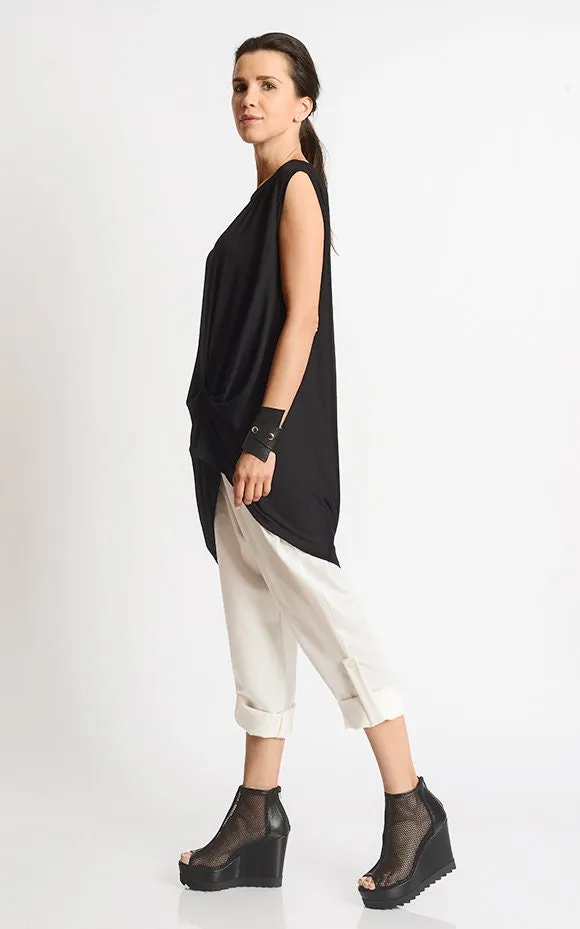 Black Asymmetric Tunic