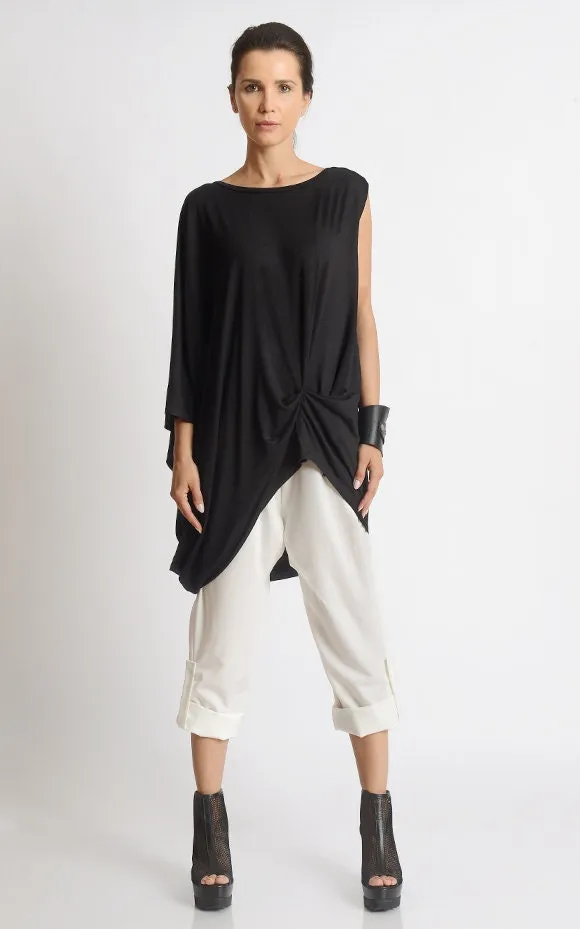 Black Asymmetric Tunic