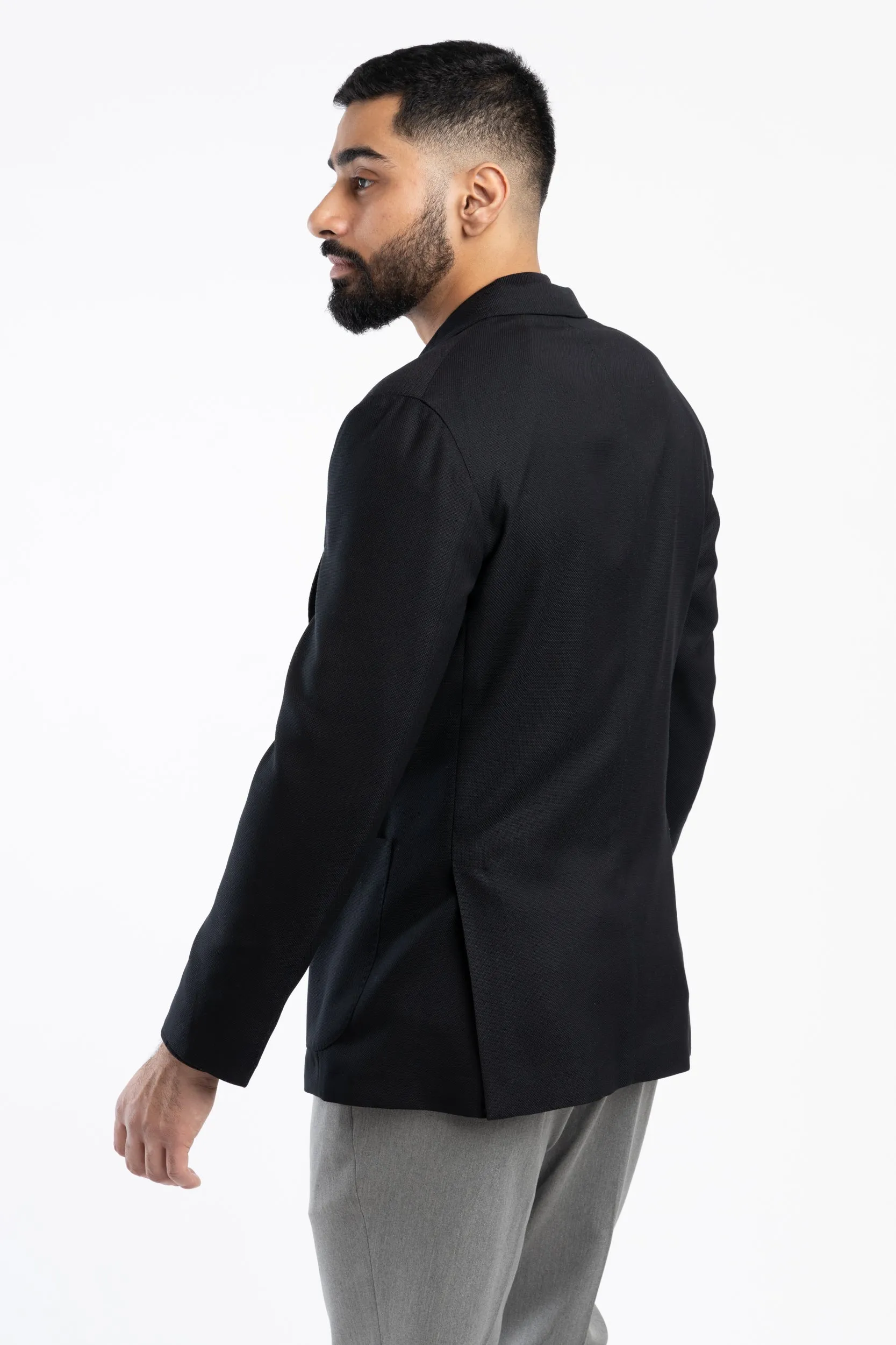 Black Wool K-Jacket