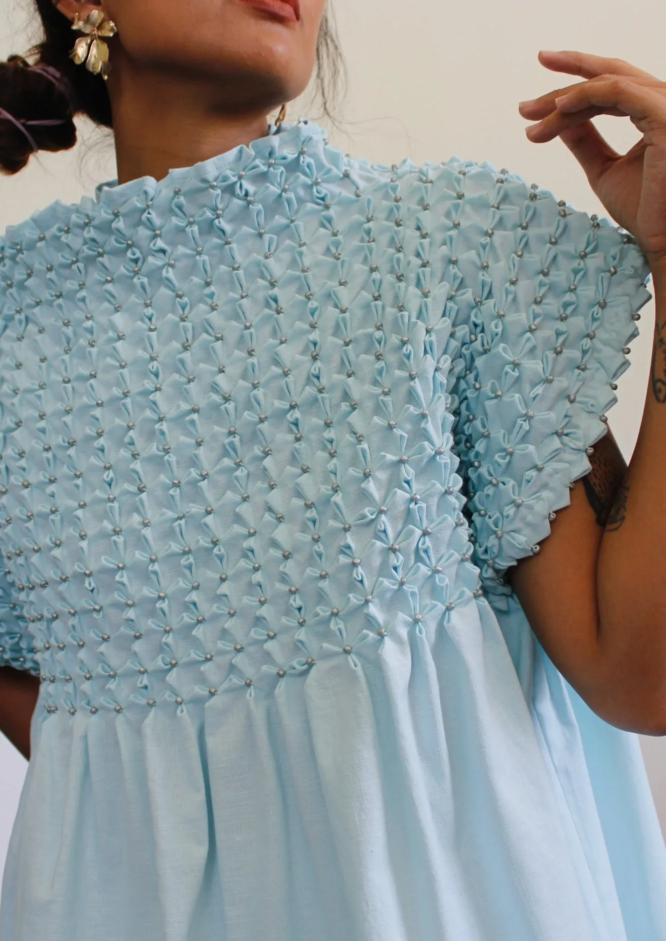 bloom tunic - sky blue