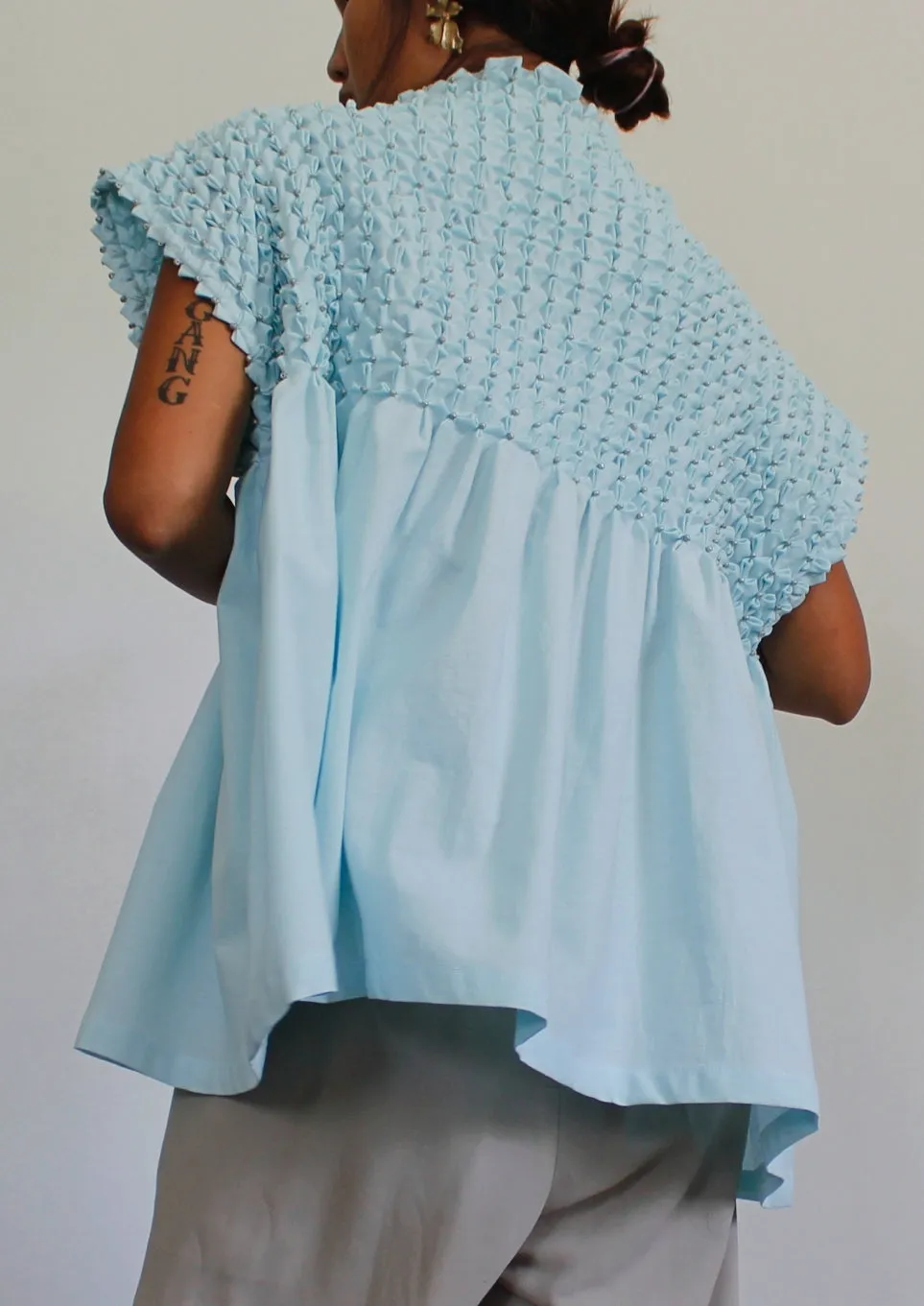 bloom tunic - sky blue