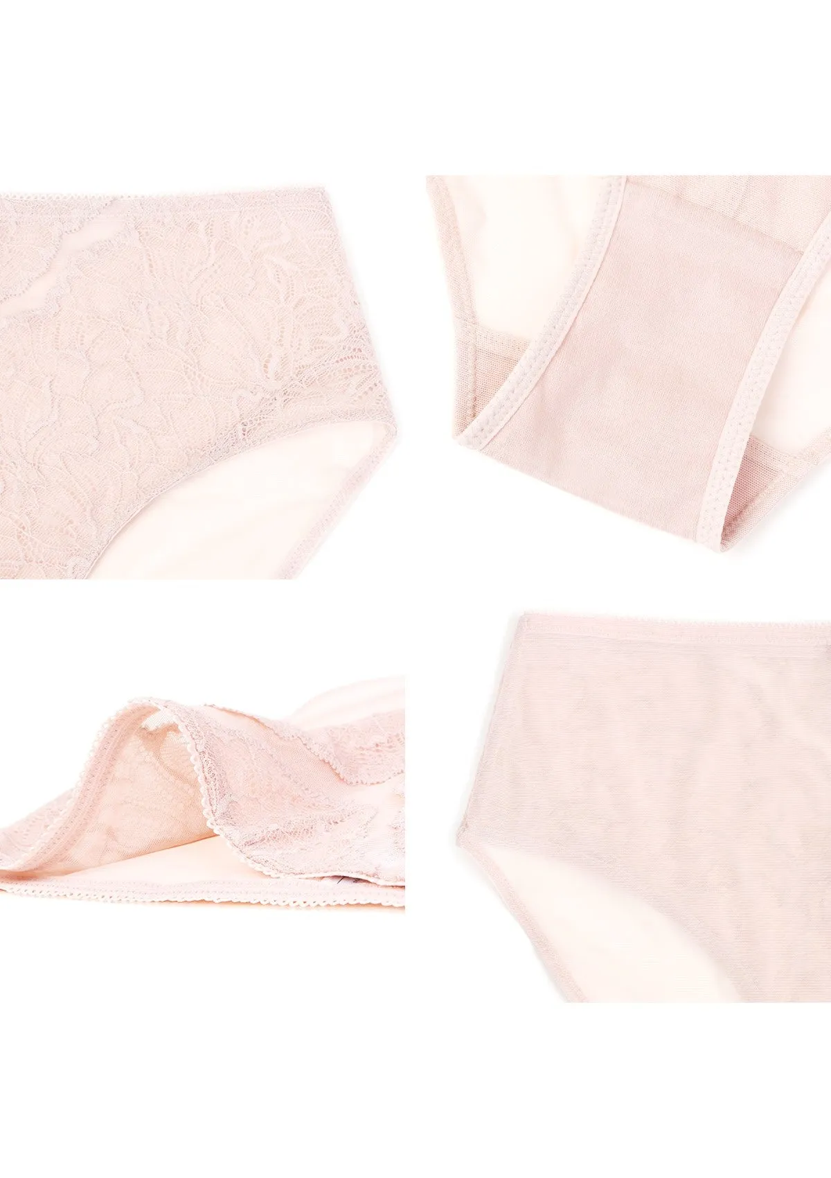 Blossom High-Rise Dusty Peach Lace Brief Underwear