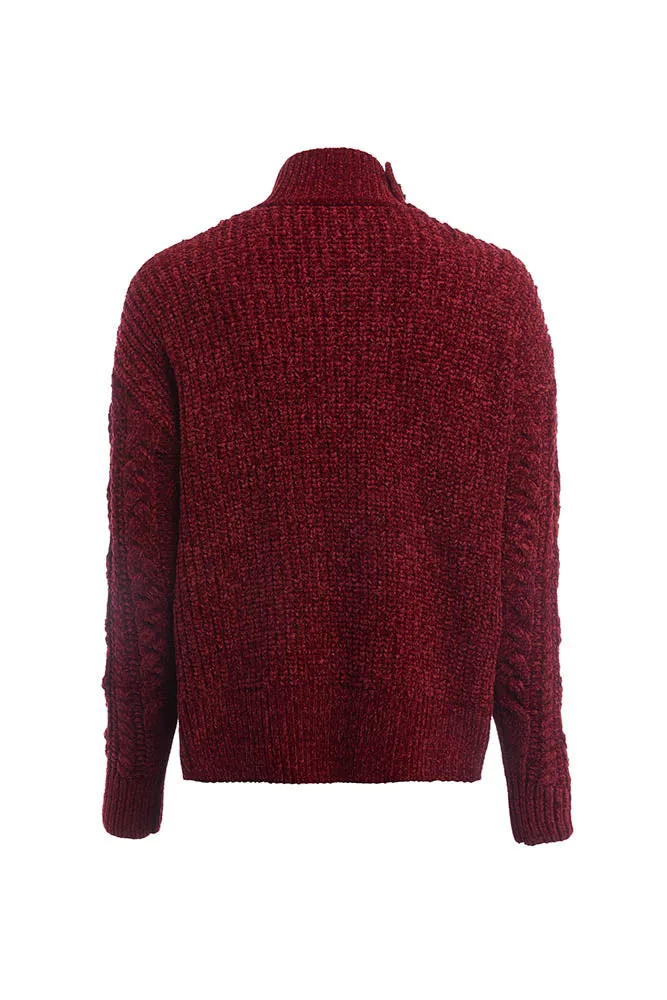 Brompton Cable Knit - Winter Berry