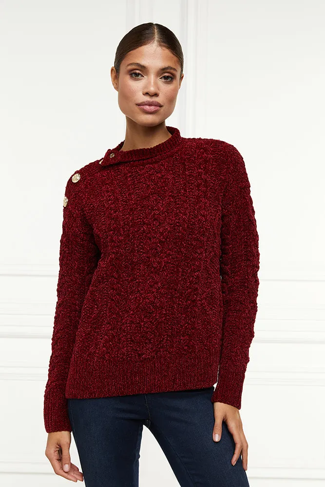 Brompton Cable Knit - Winter Berry