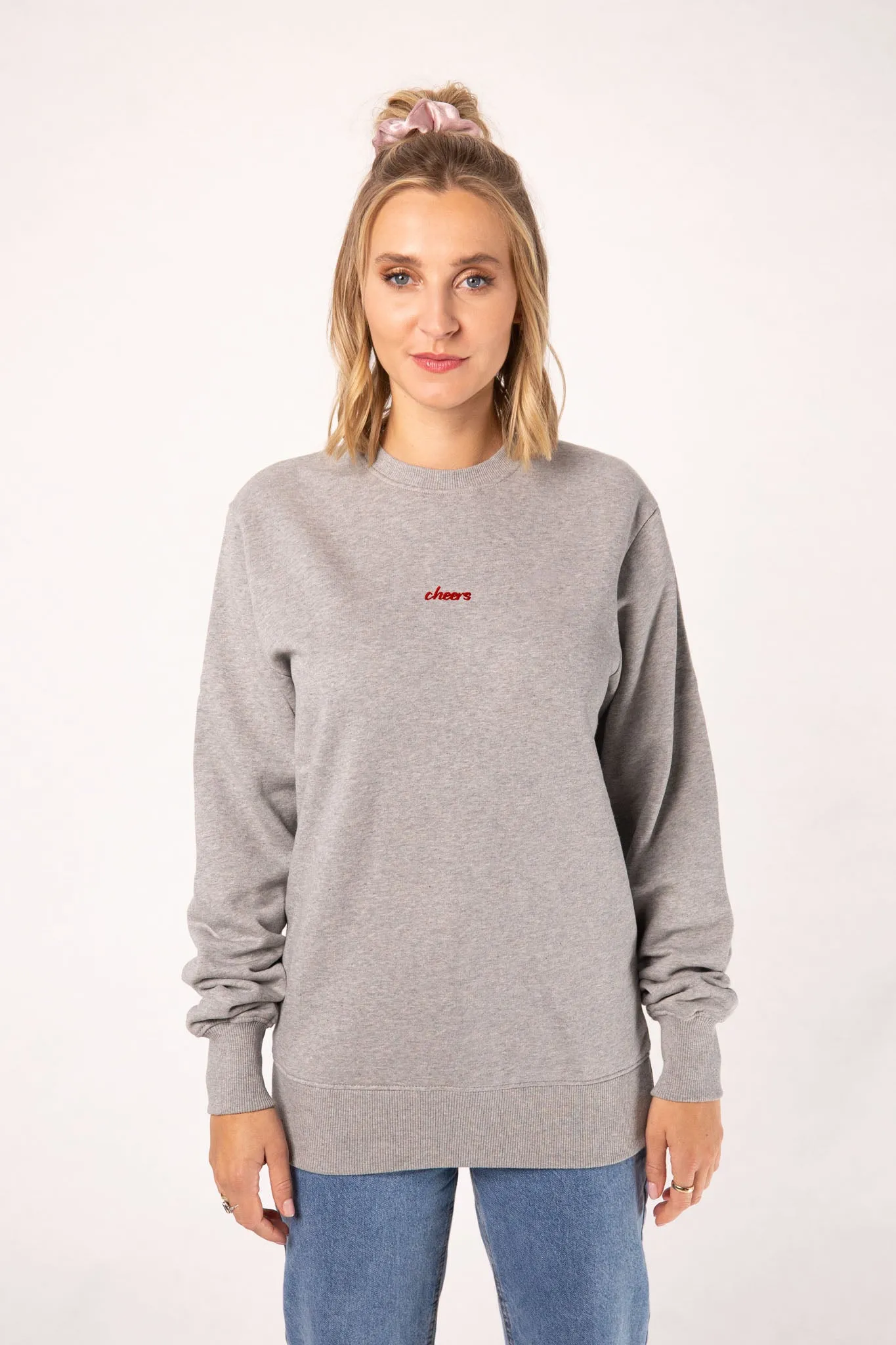 Cheers Collection | Bestickter Bio-Baumwoll Frauen Pullover