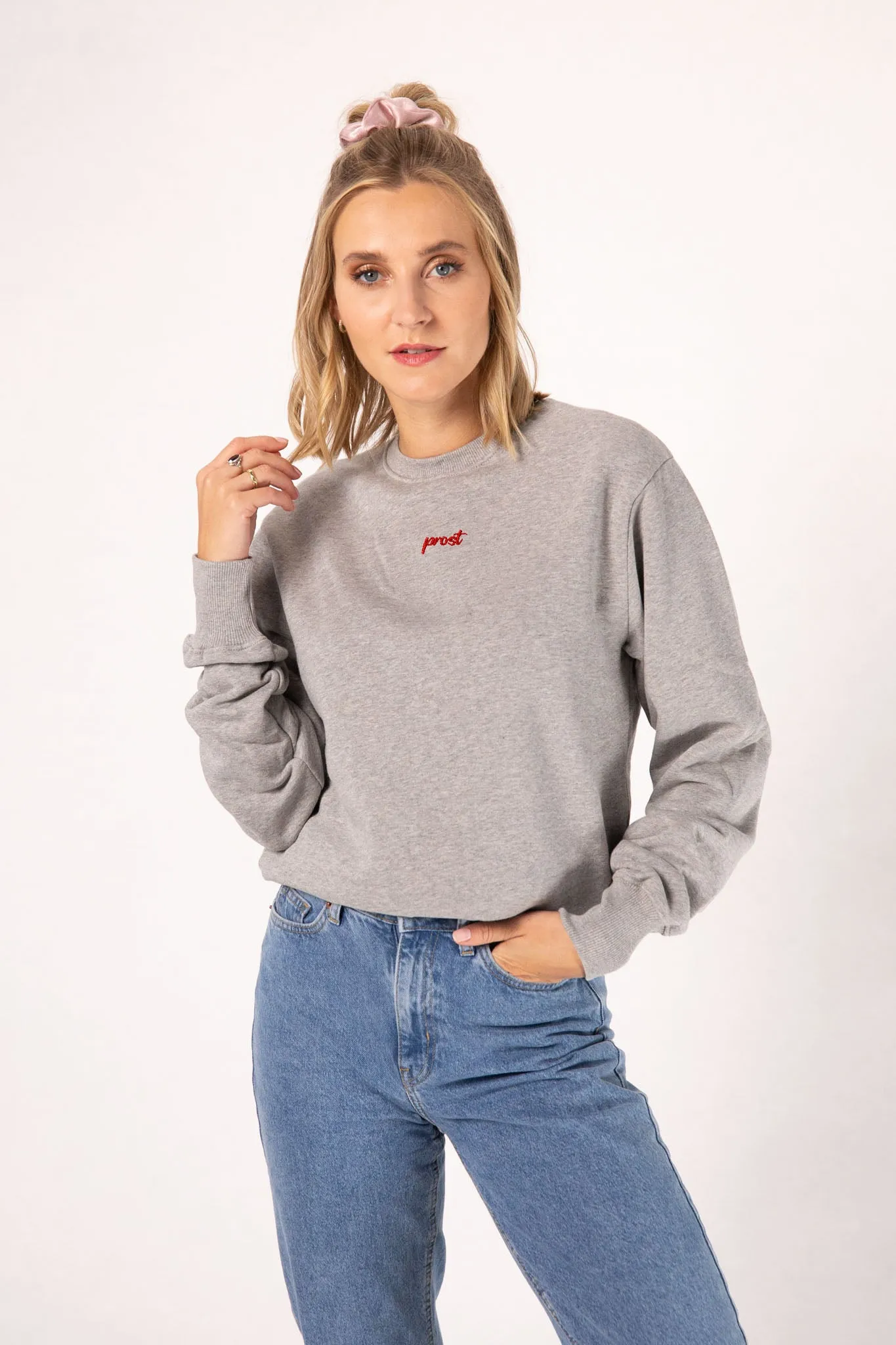 Cheers Collection | Bestickter Bio-Baumwoll Frauen Pullover