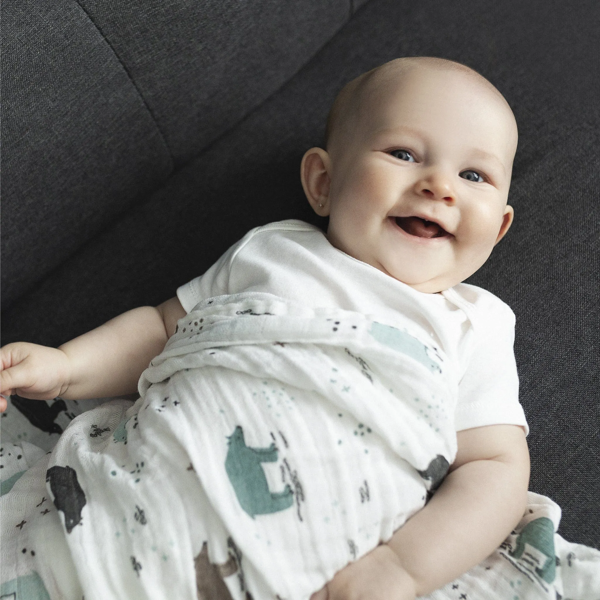 Cotton muslin swaddle - Winter