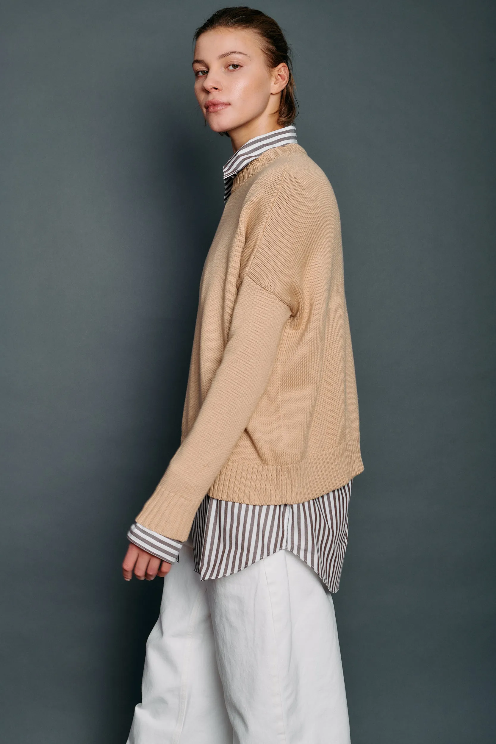 Cotton Wide Pullover