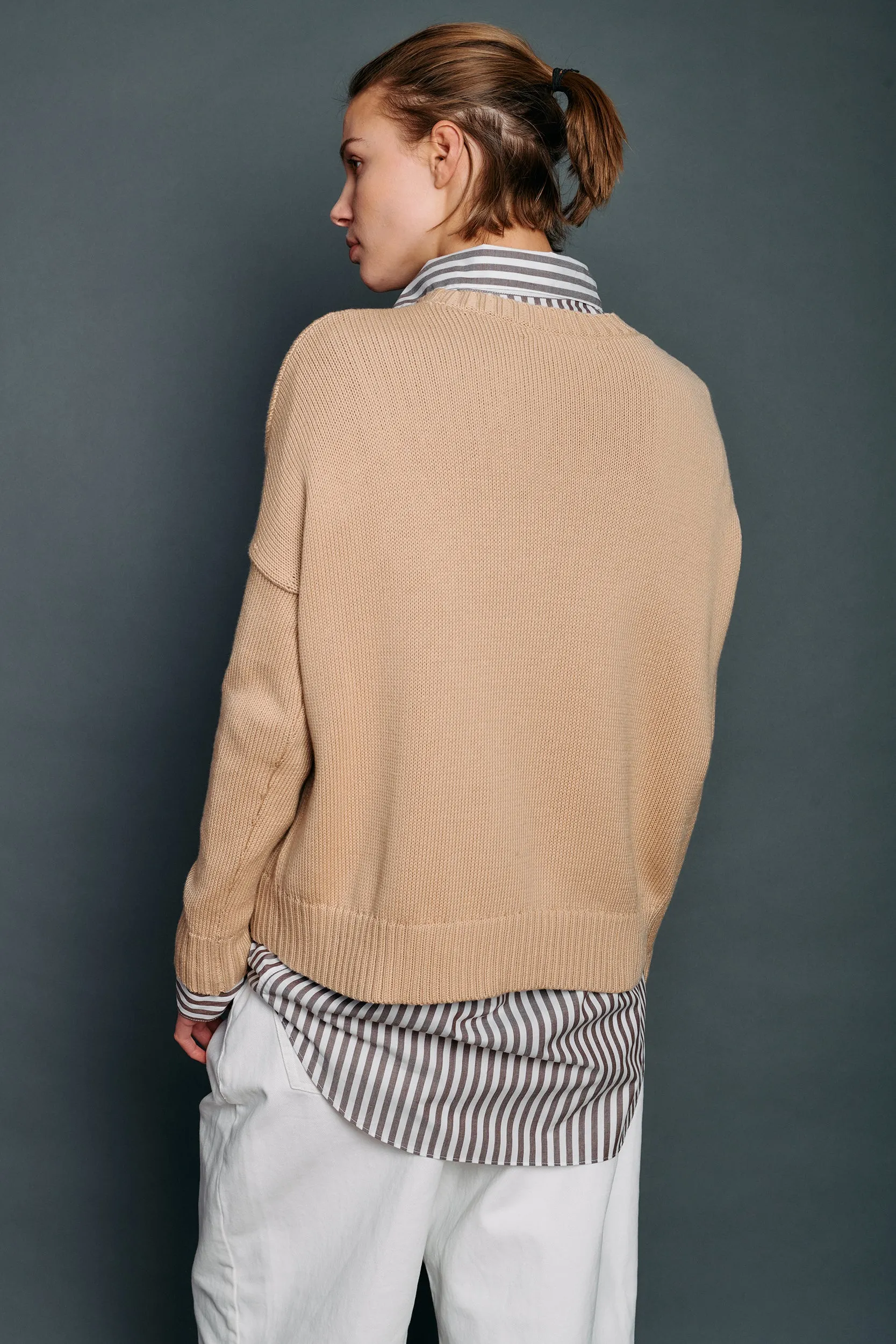 Cotton Wide Pullover