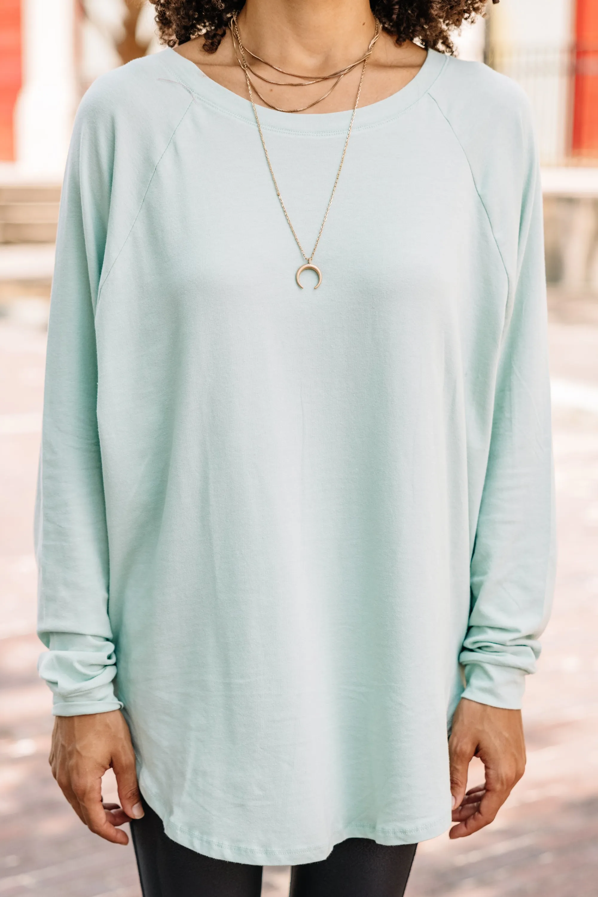 Easy Like Sunday Dusty Mint Green Tunic