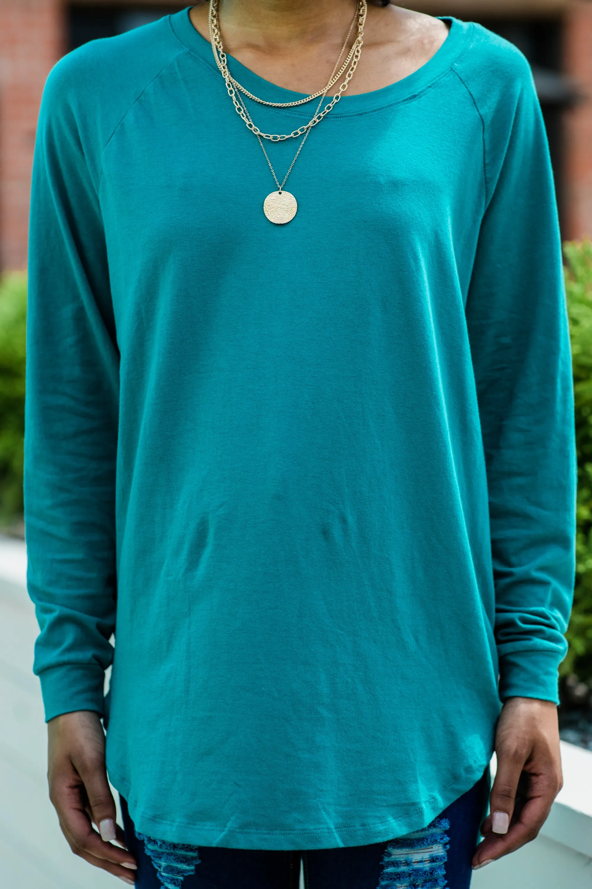 Easy Like Sunday Emerald Green Tunic