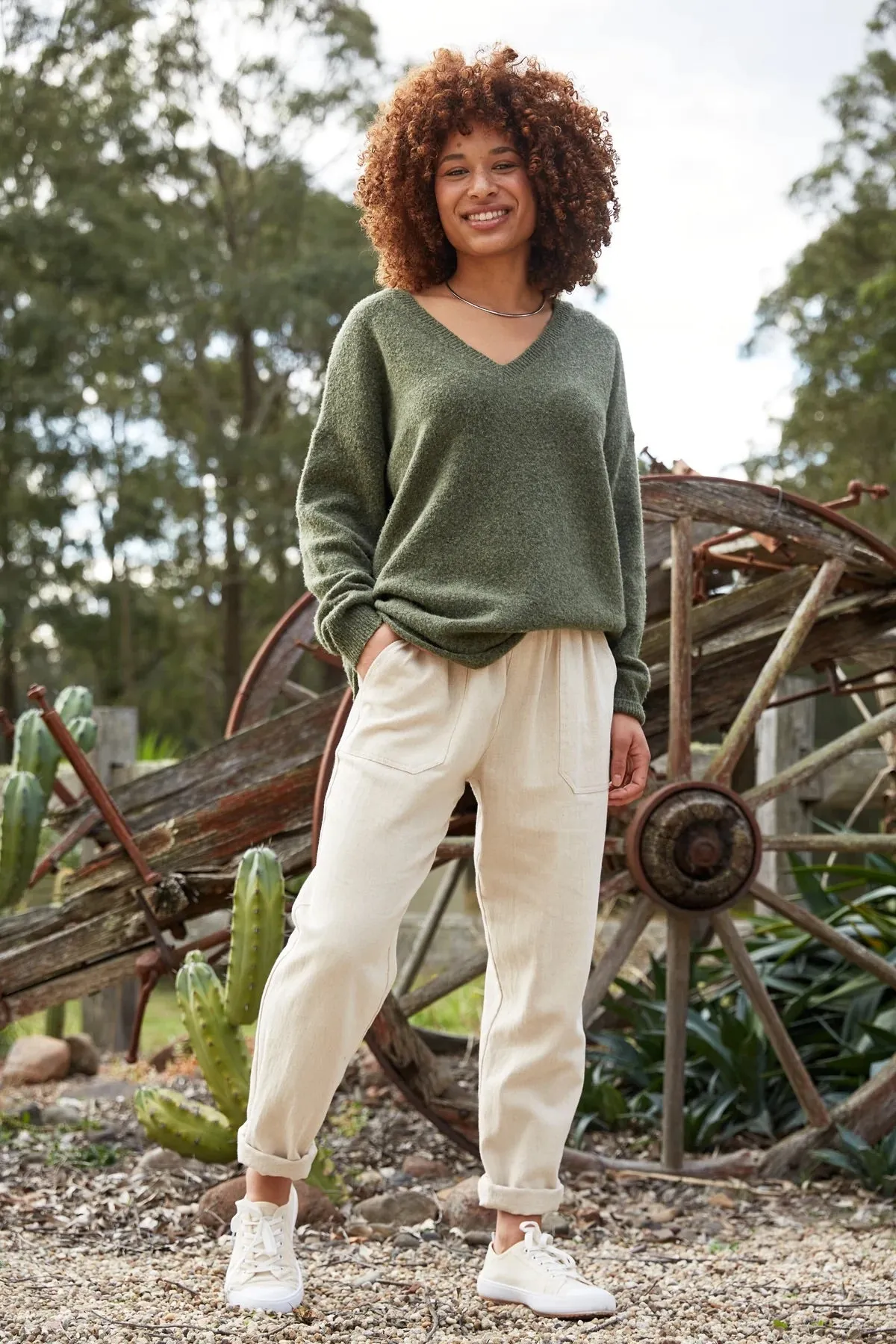 Eb & Ive Paarl Knit in Moss