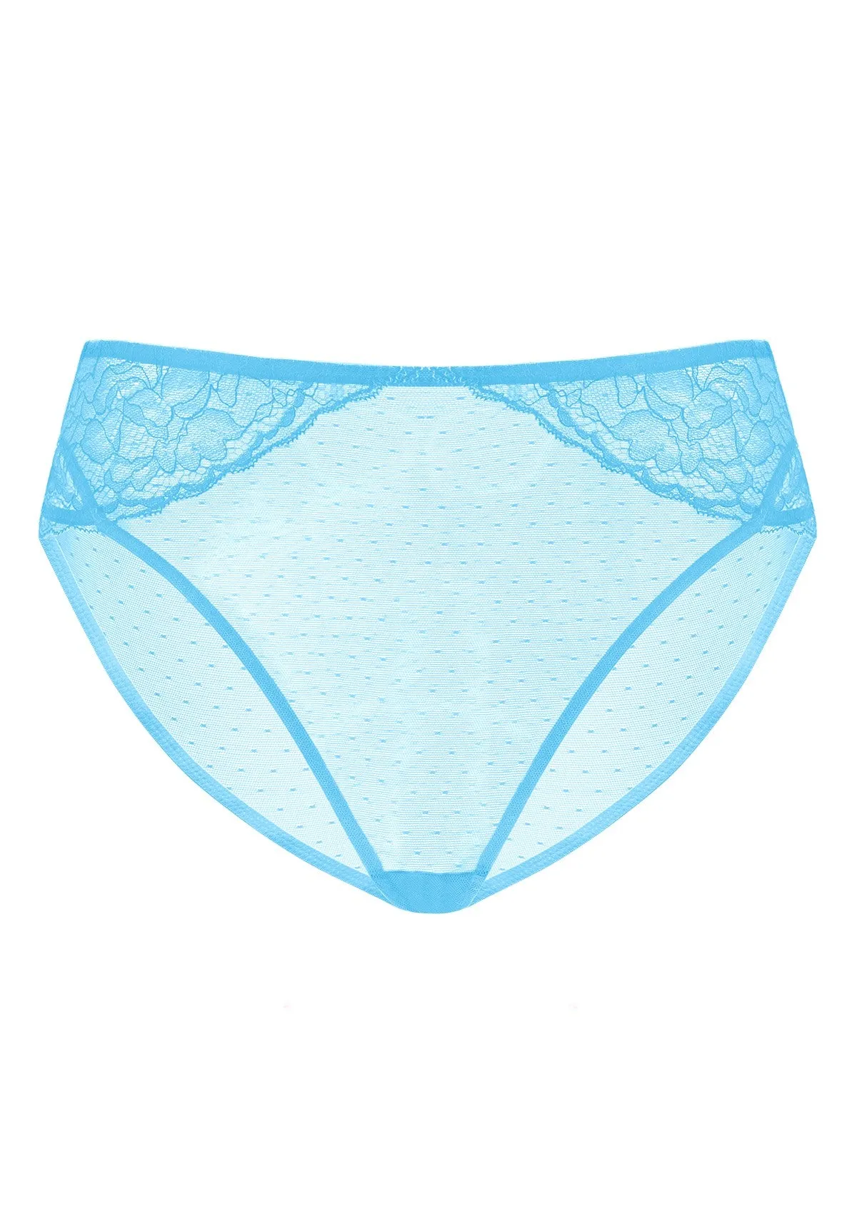 Enchante Capri Blue Lace Bikini Underwear