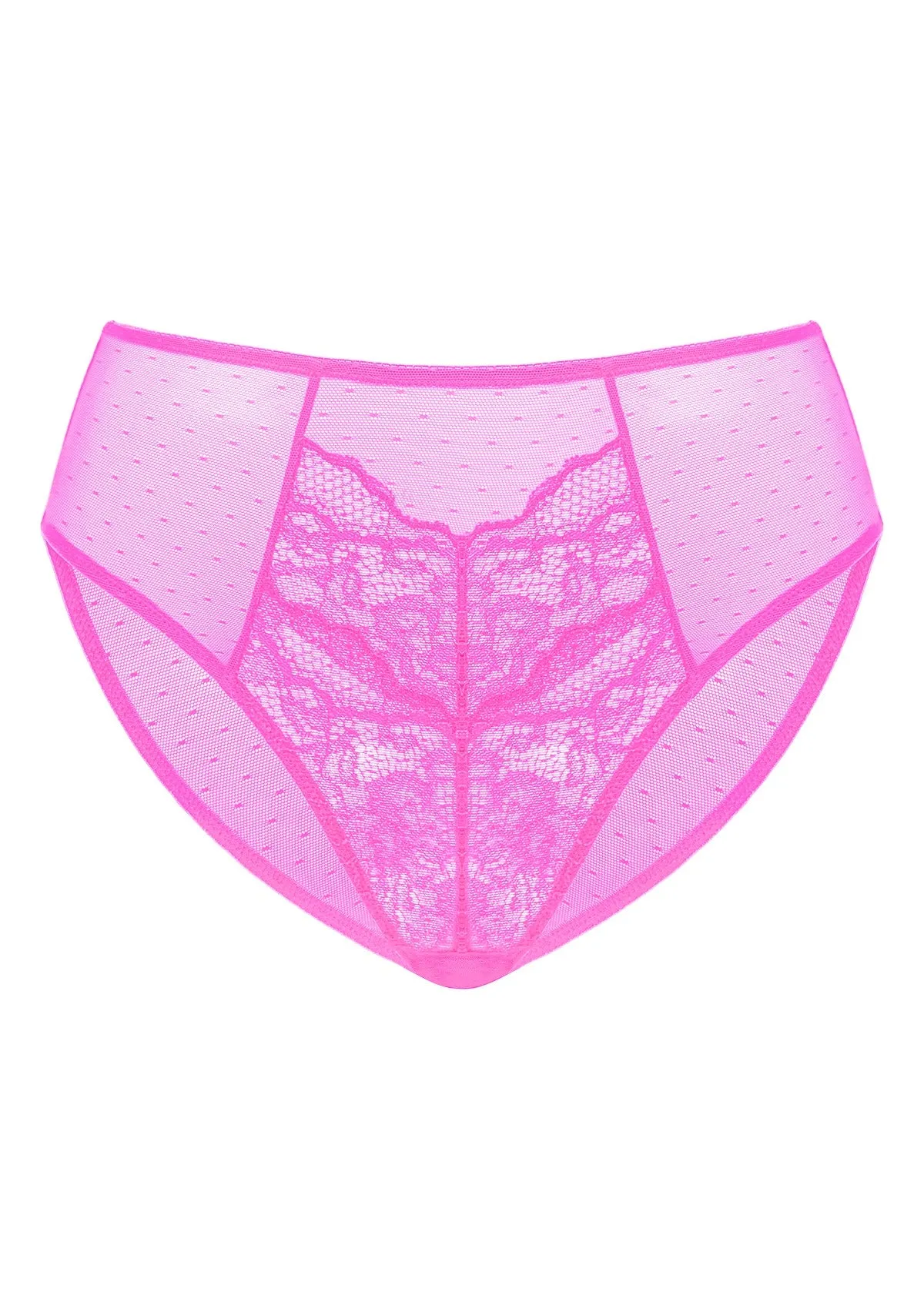 Enchante High-Rise Barbie Pink Lace Brief Underwear