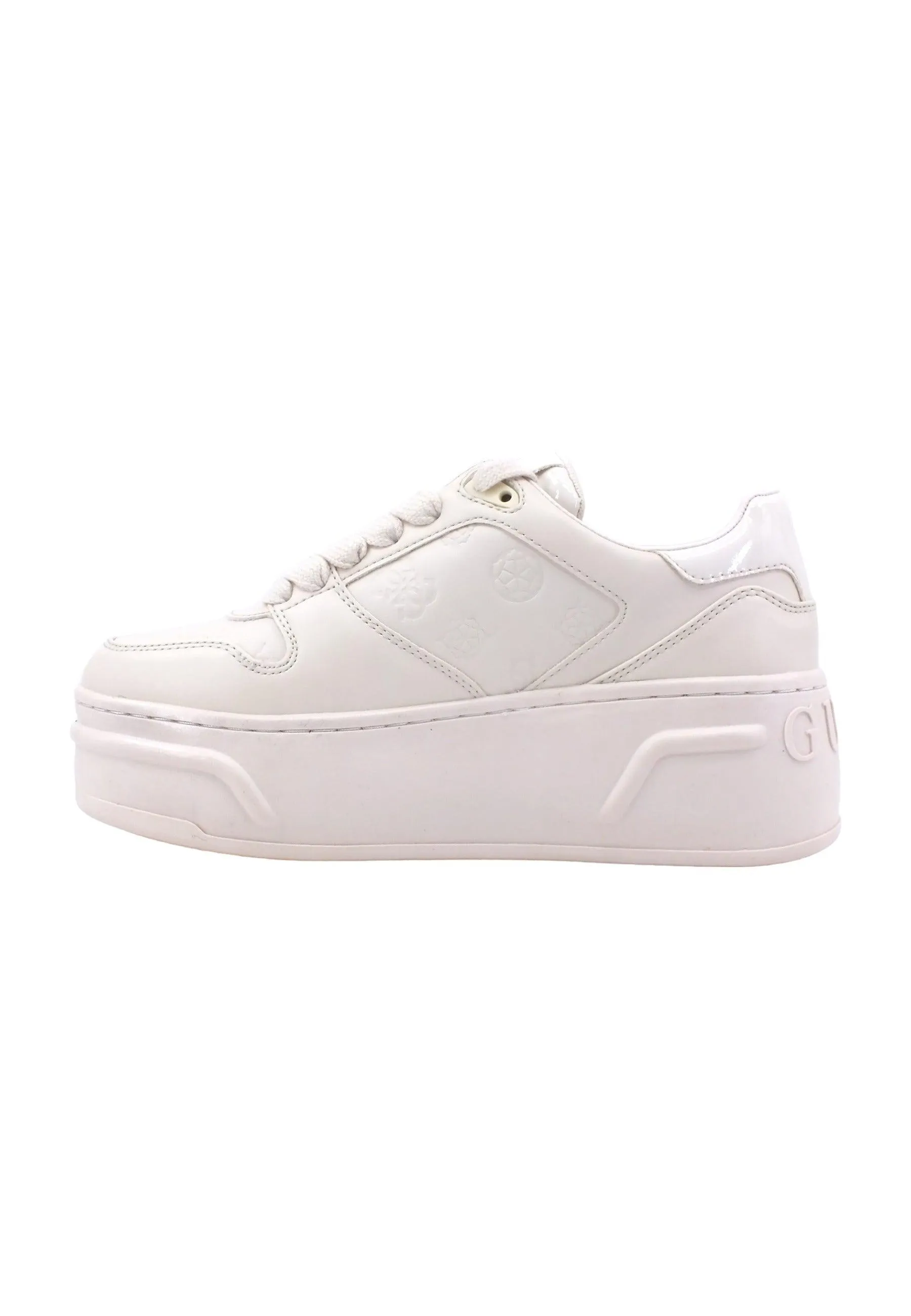 GUESS Sneaker Platform Donna Winter White FL8NOEELE12