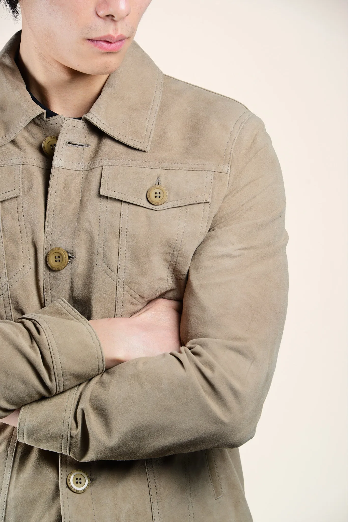 Holloway Trucker Suede Jacket