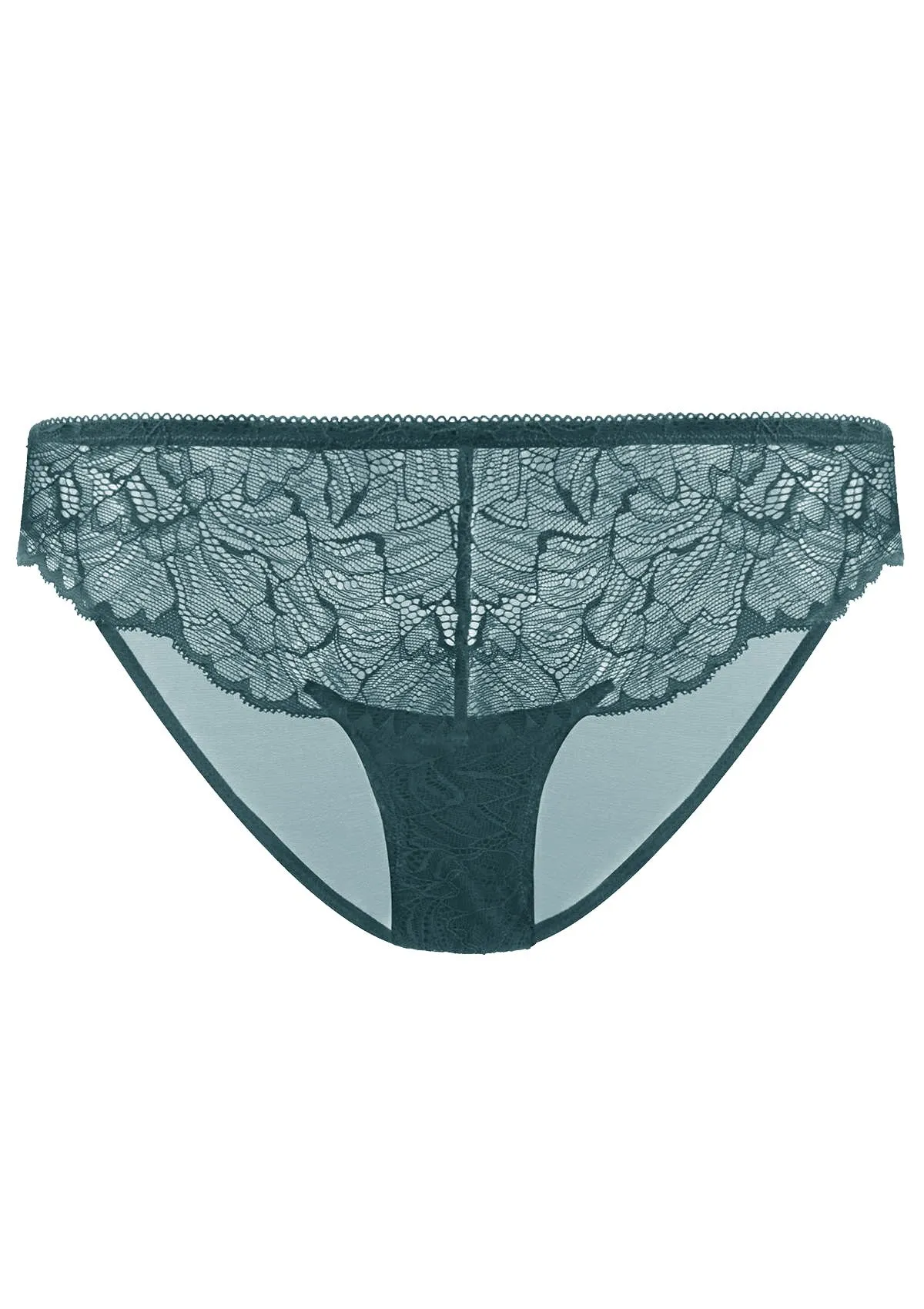 HSIA Blossom Lace Balsam Blue Bikini Underwear