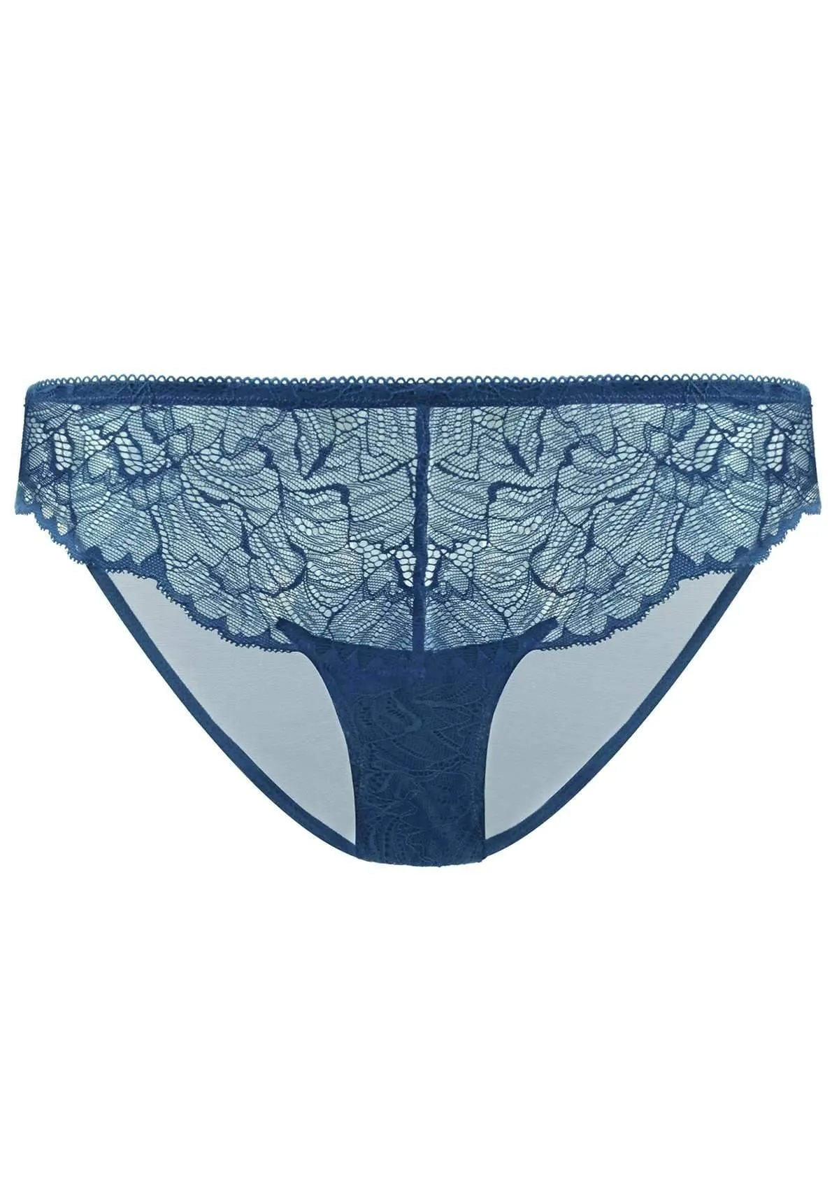 HSIA Blossom Lace Biscay Blue Bikini Underwear