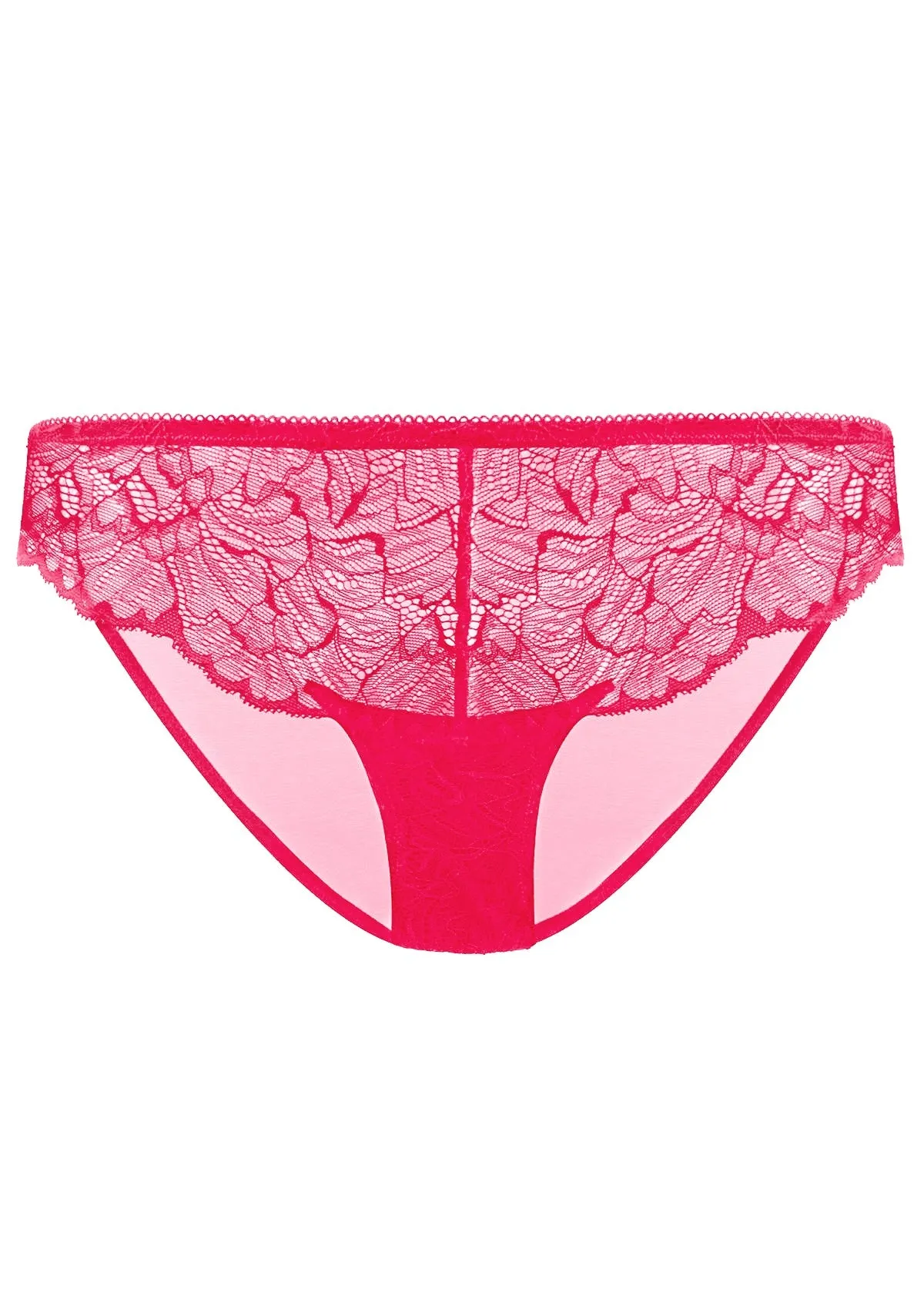 HSIA Blossom Lace Raspberry Bikini Underwear