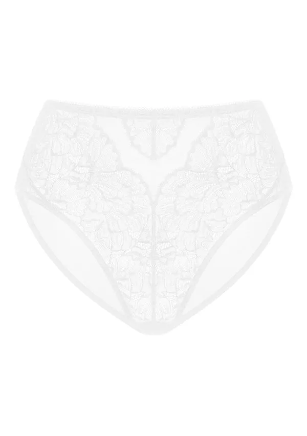 HSIA Blossom Lace White Bikini Underwear