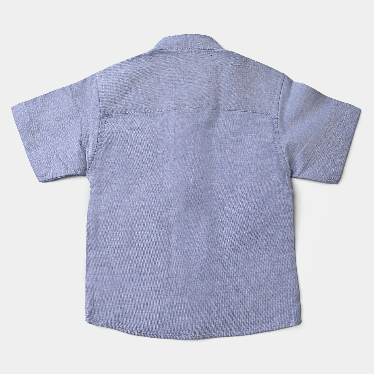 Infant Boys Oxford Basic Casual Shirt (Wild One)-L/BLUE