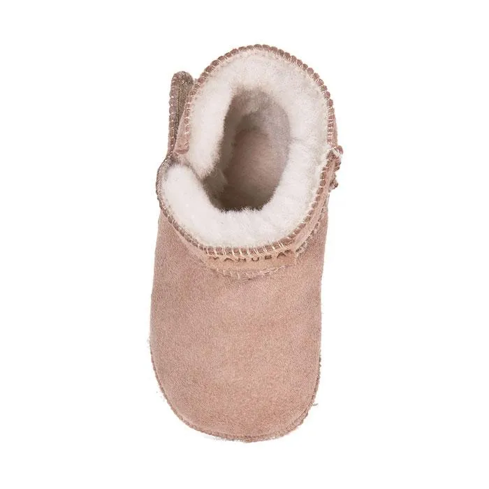 (K001-002) Soft wool baby winter booties beige