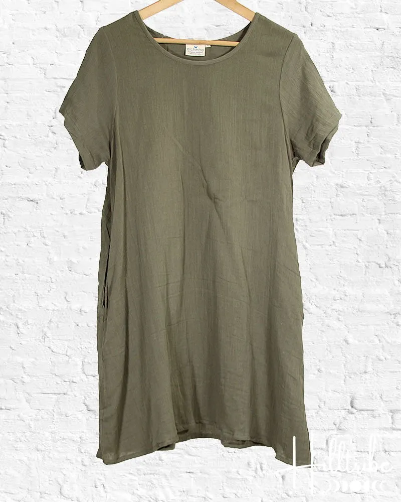 Khaki Gauze Lucia Tunic