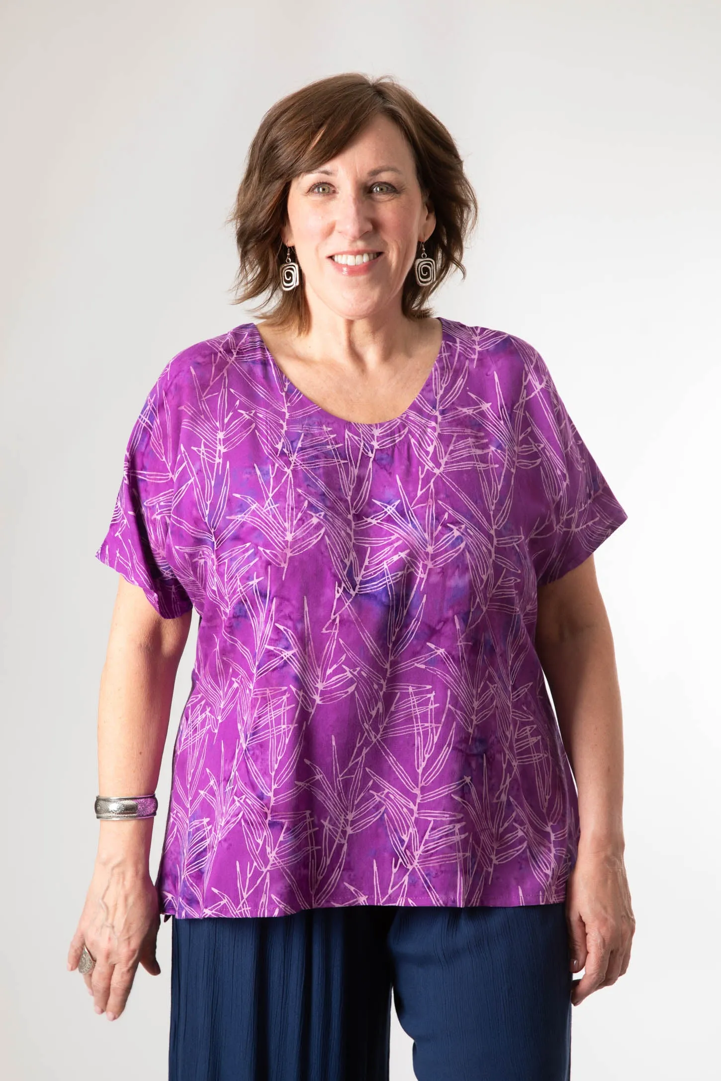 Kimber Batik Short Sleeve Tunic