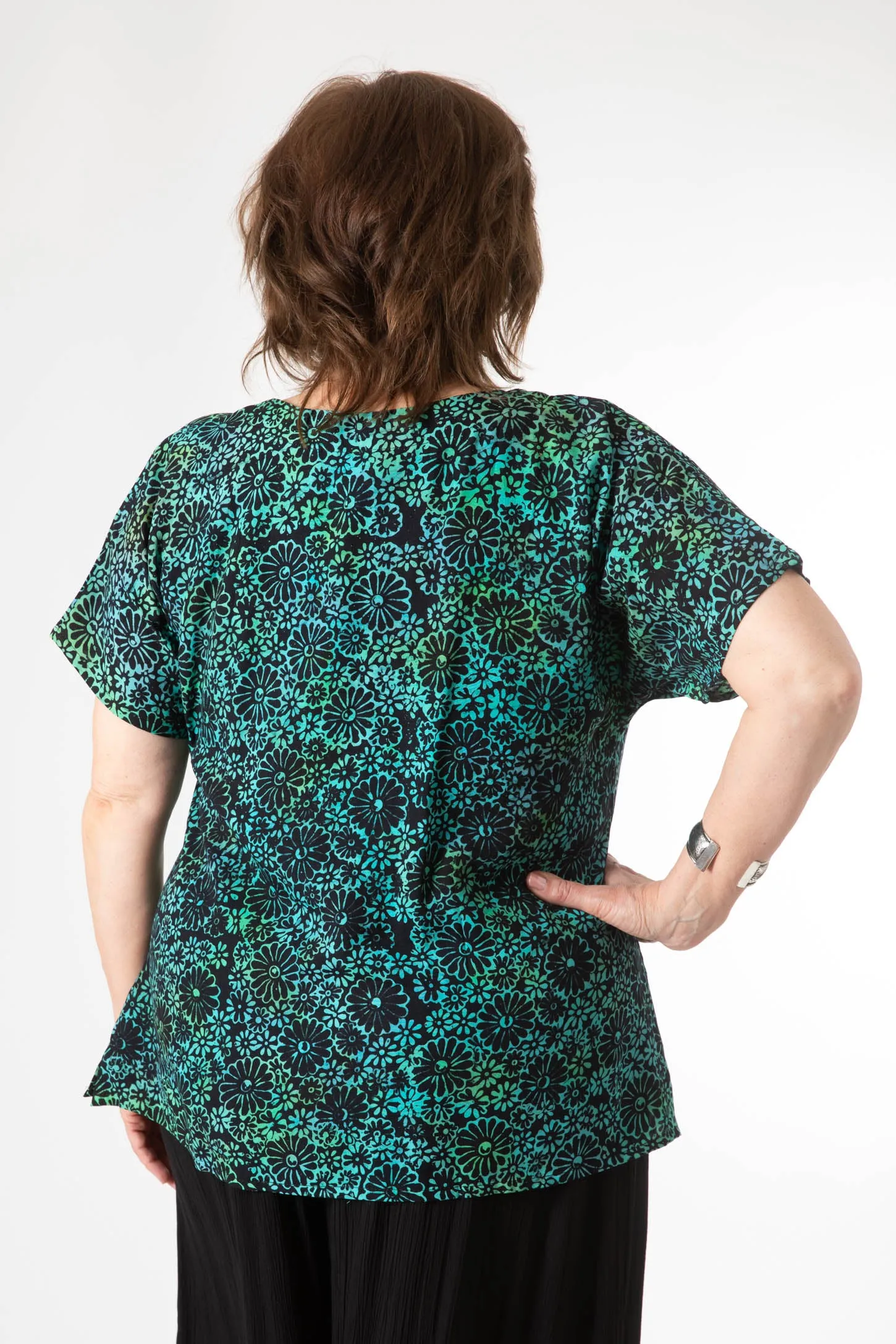 Kimber Batik Short Sleeve Tunic