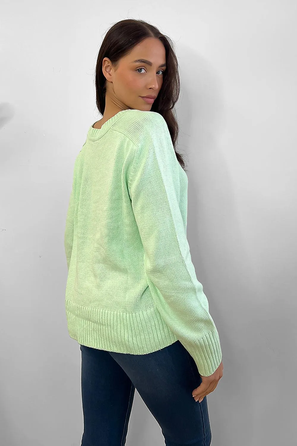 Large Scoop Neckline Pullover