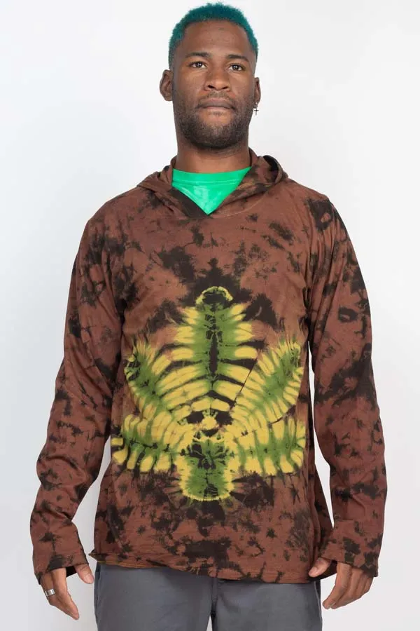 Leaf Pullover Tie-dye Hoodie