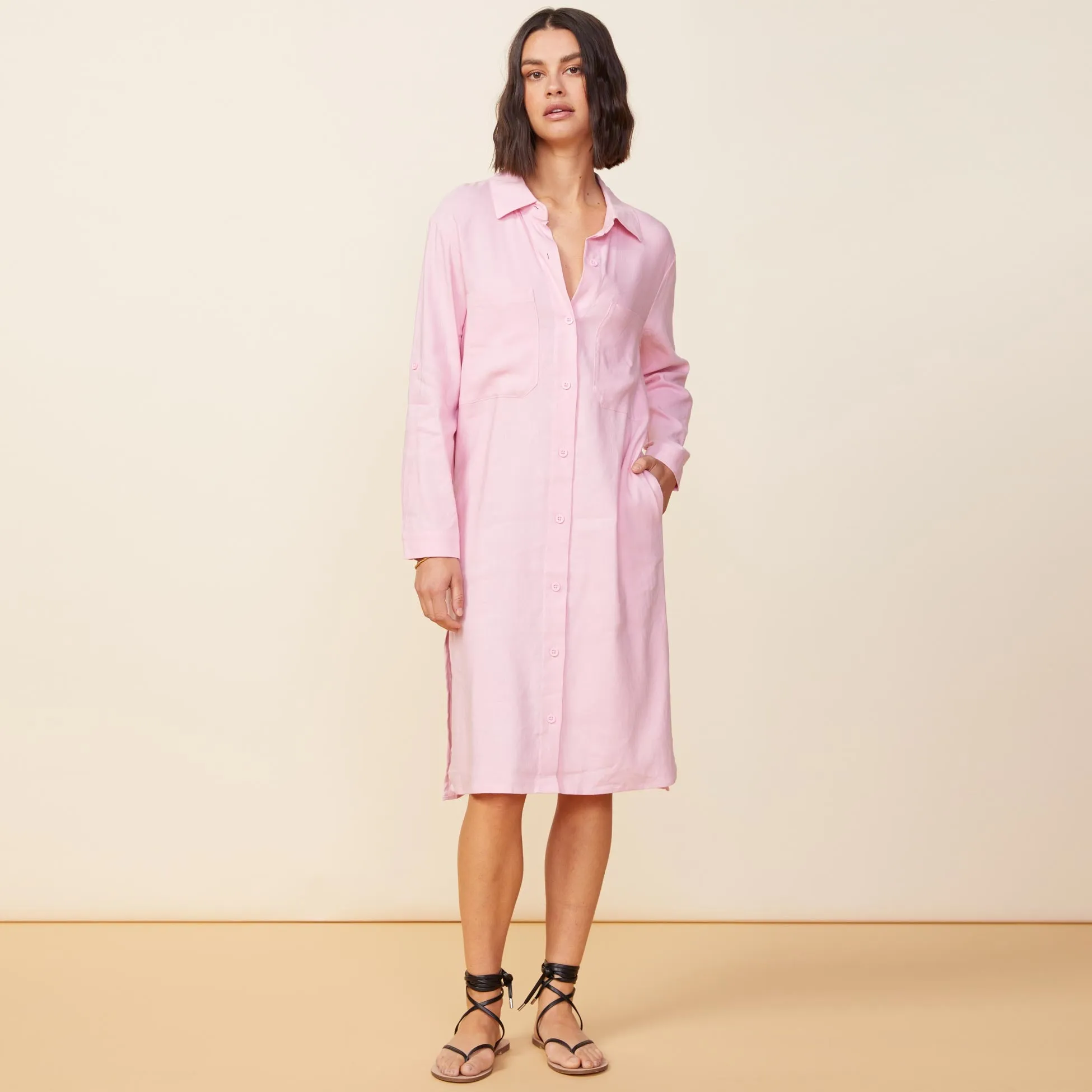 Linen Shirt Dress