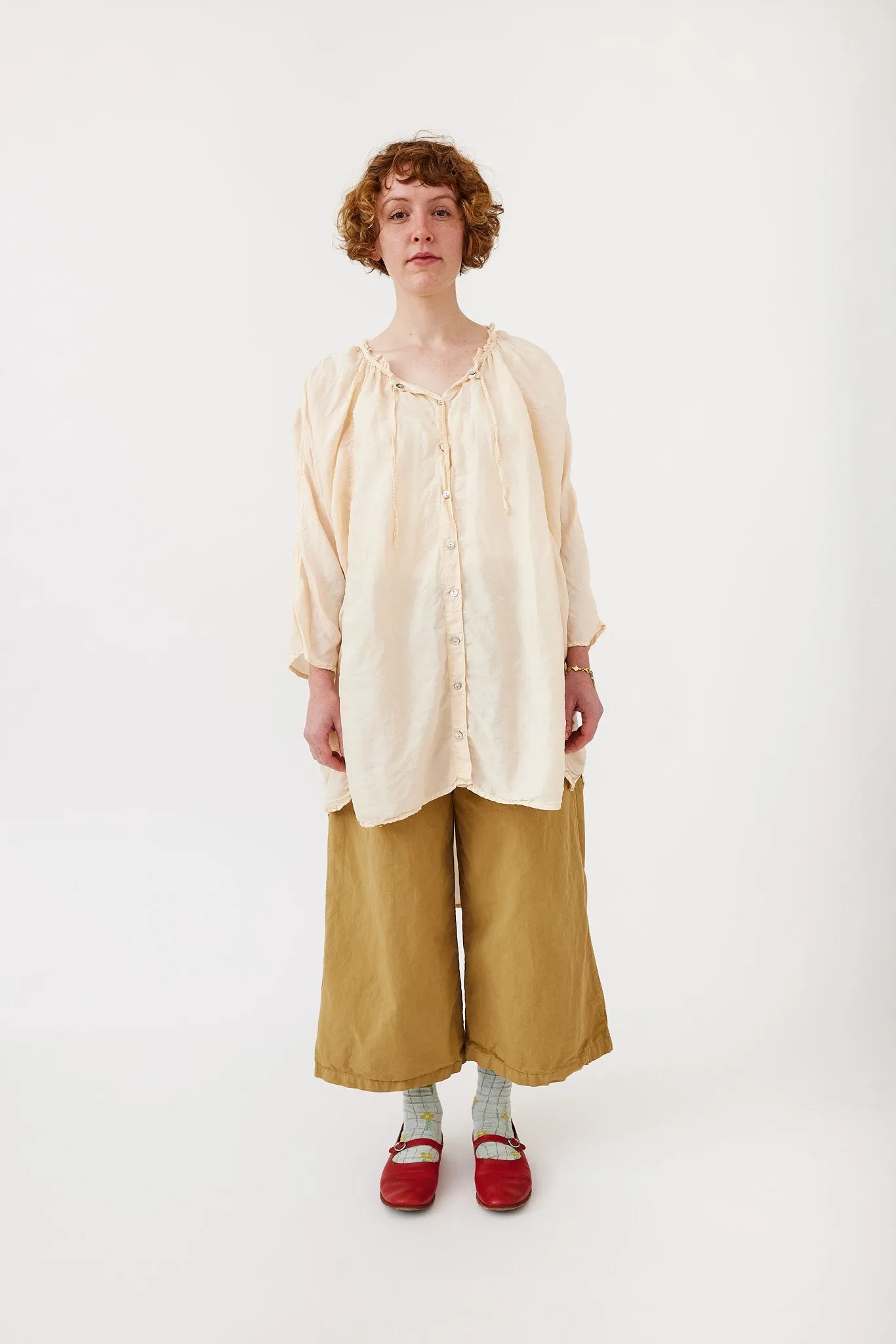 Metta - Willow Gathered Collar Tunic - Silk