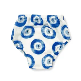 Organic Muslin Reusable Baby Diaper, Padded Underwear- Circles