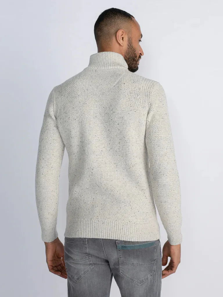 Petrol fine-knit pullover lemont