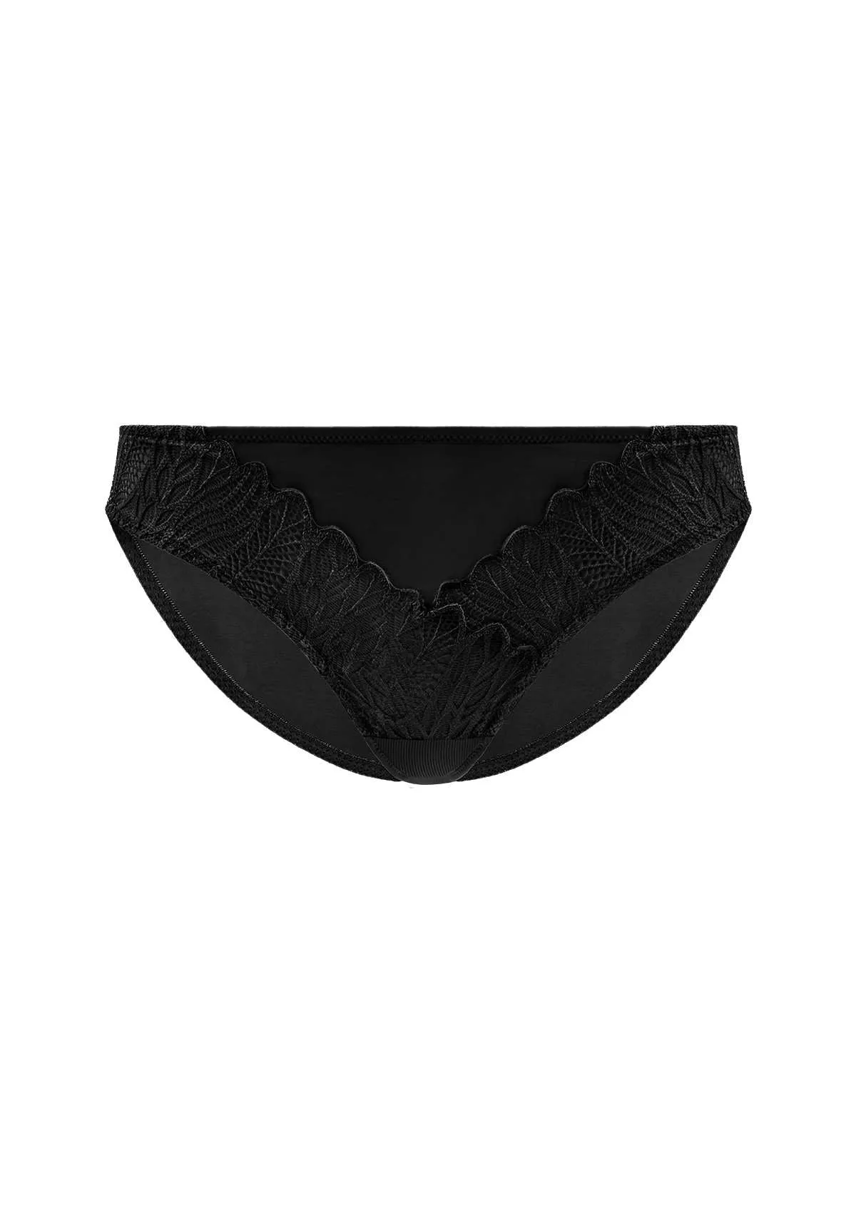 Pretty Secrets Black Lace Trim Bikini Underwear