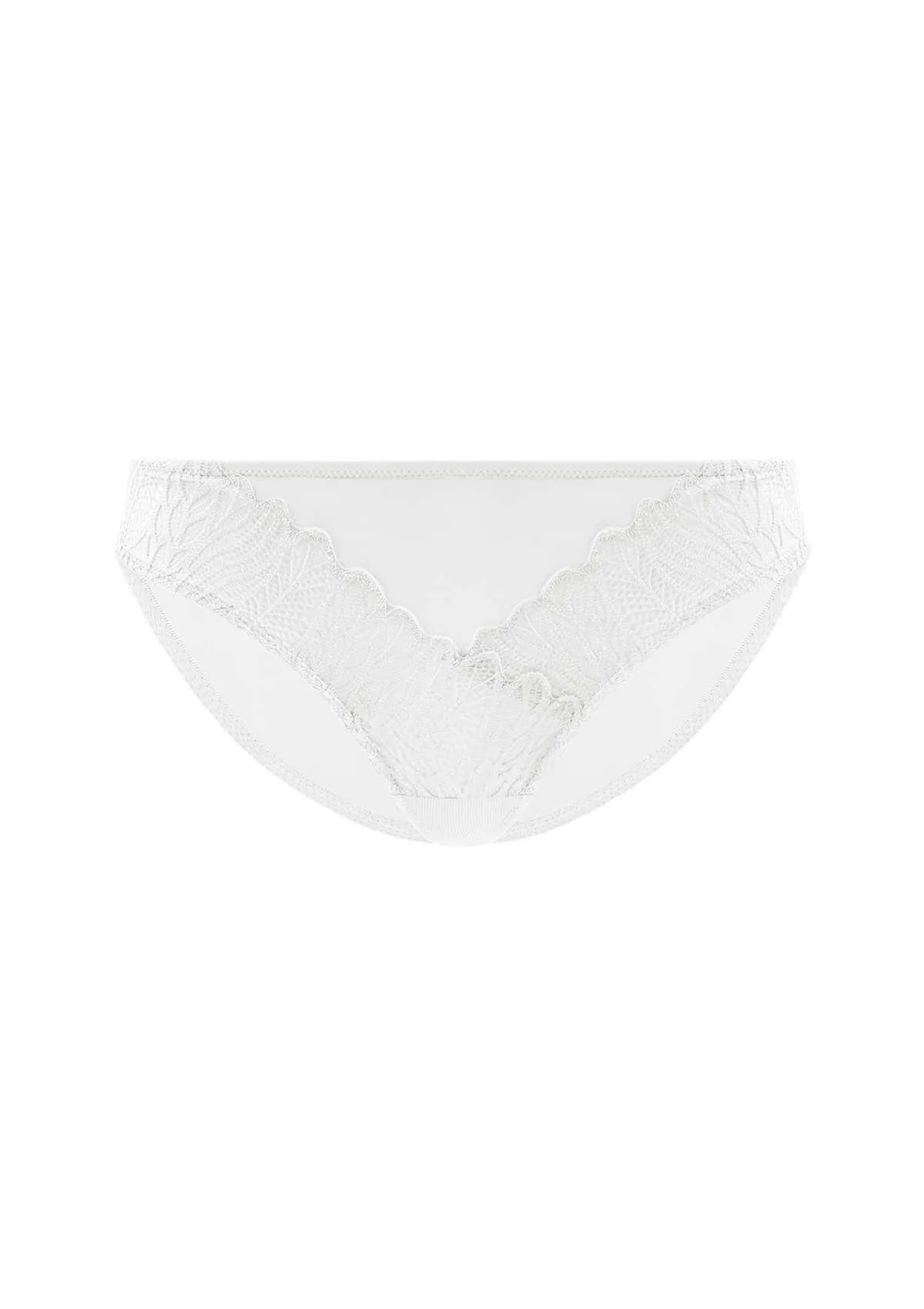 Pretty Secrets White Lace Trim Bikini Underwear