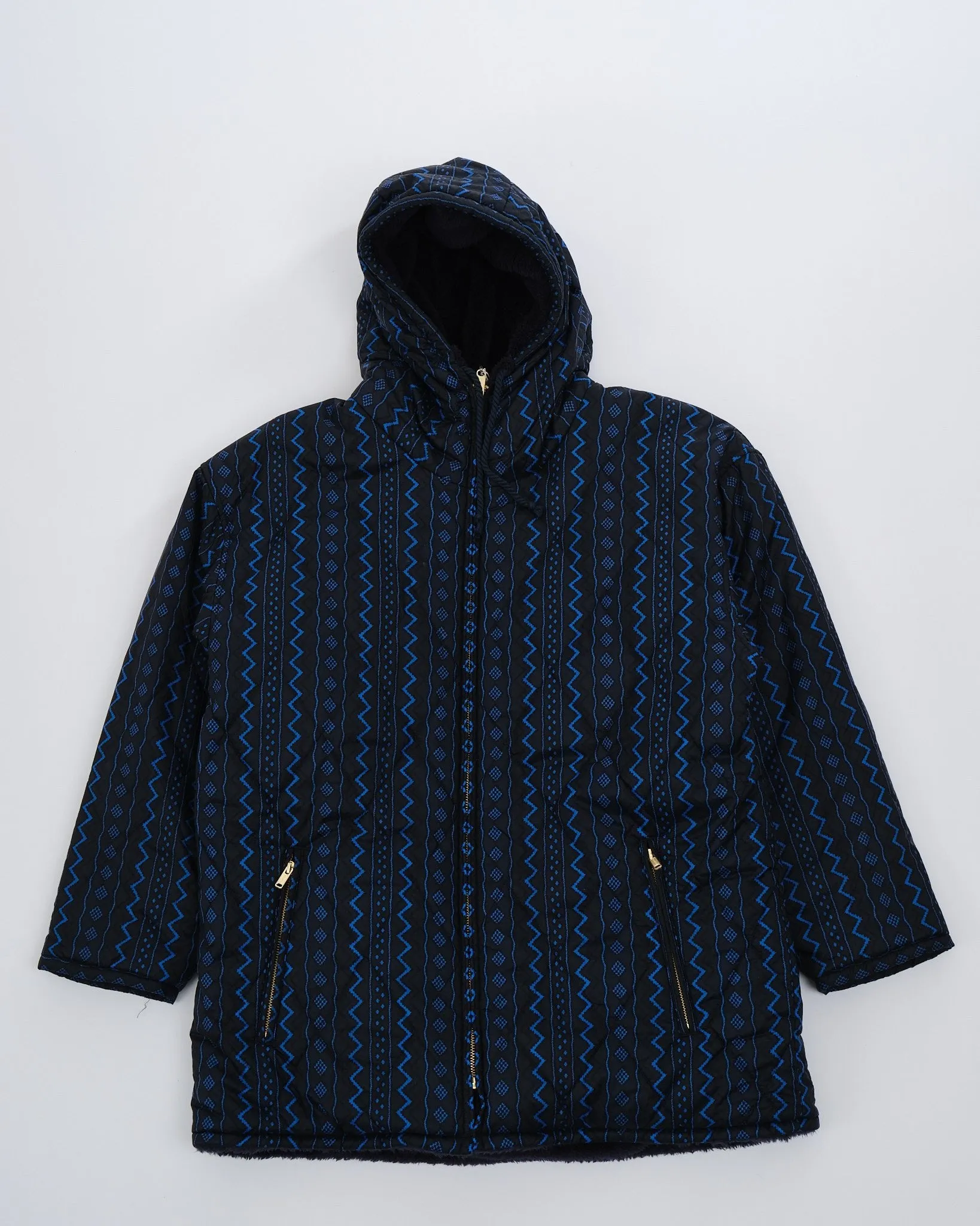 Reversible Hooded Jacket Navy