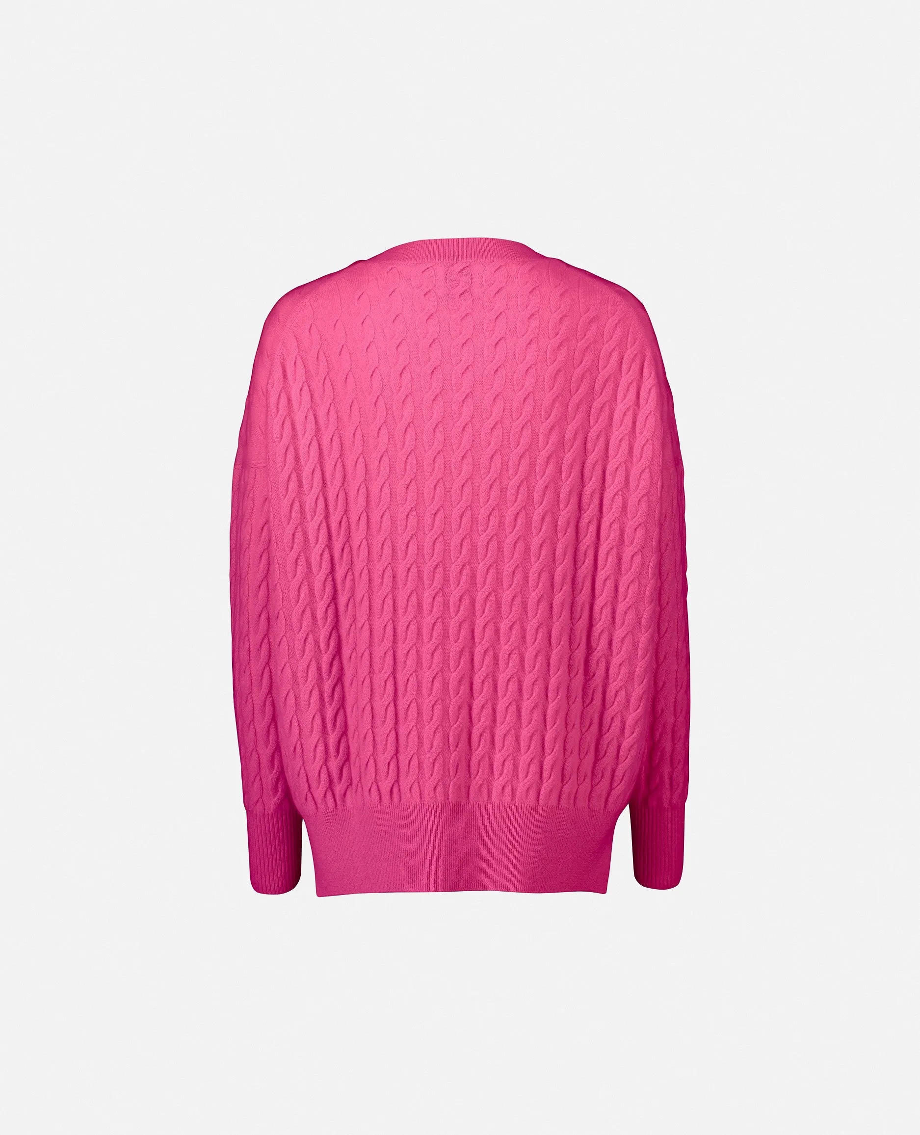 Rundhals Pullover aus Cashmere in Rose