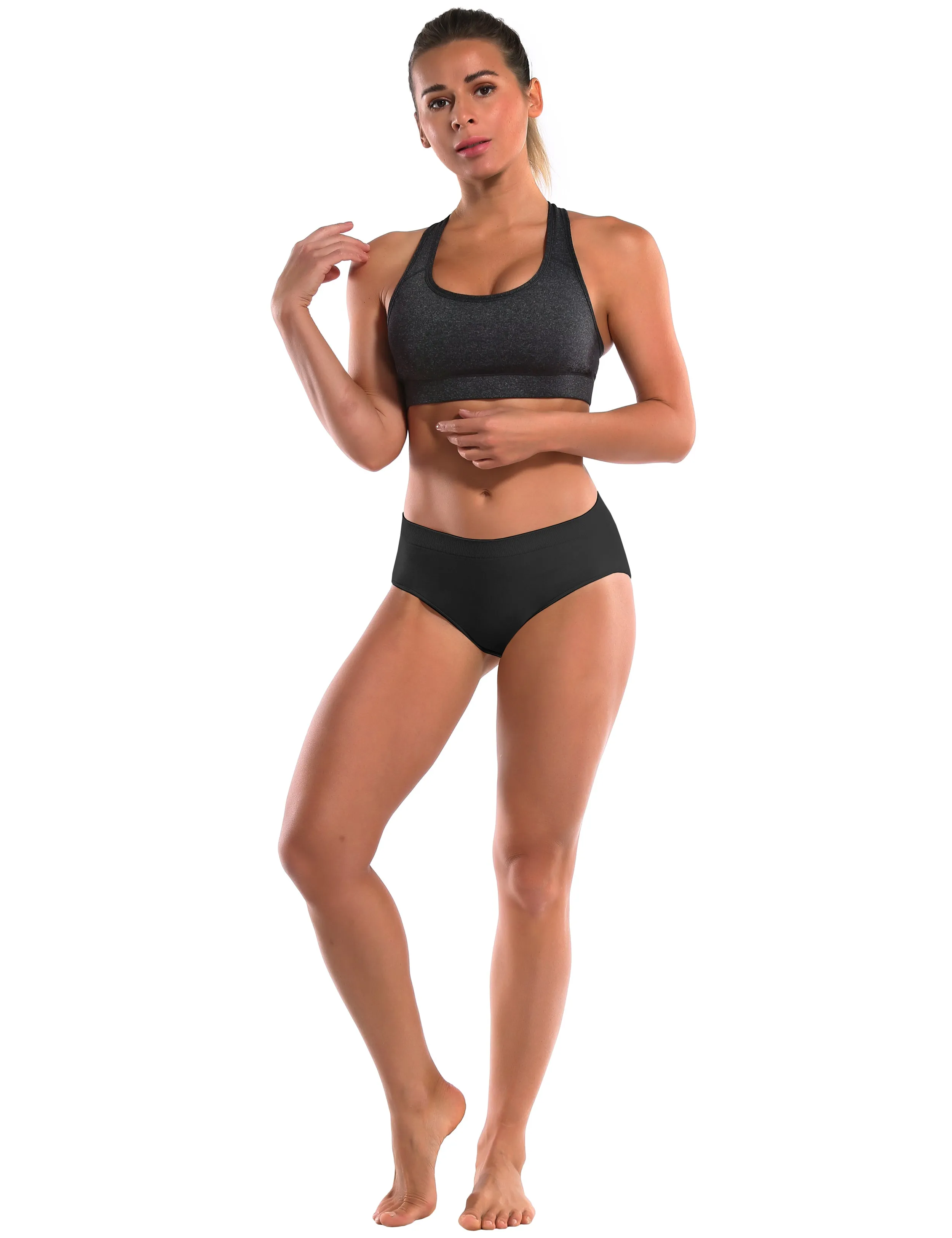 Seamless Sports Bikini Underwear black