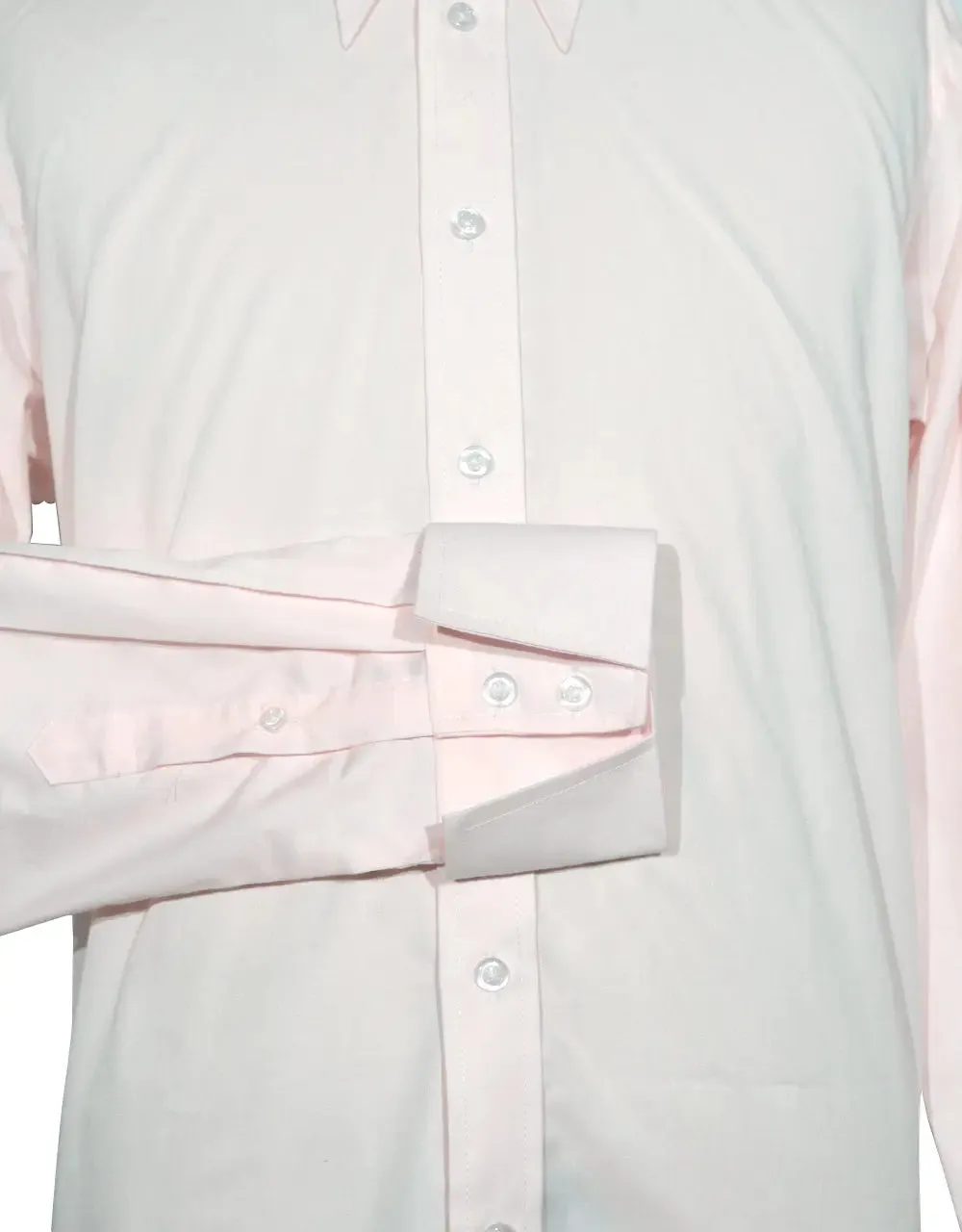 Tab Collar Shirt | Pink Tab Collar Shirt