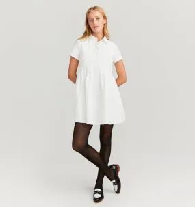 The Rosalind Dress - Winter White Puffy Jacquard