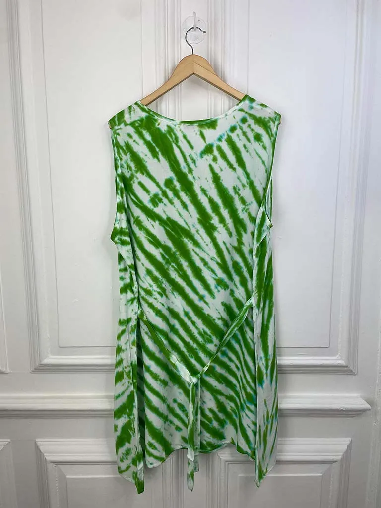 Tie Dye Sleeveless Tunic - Apple