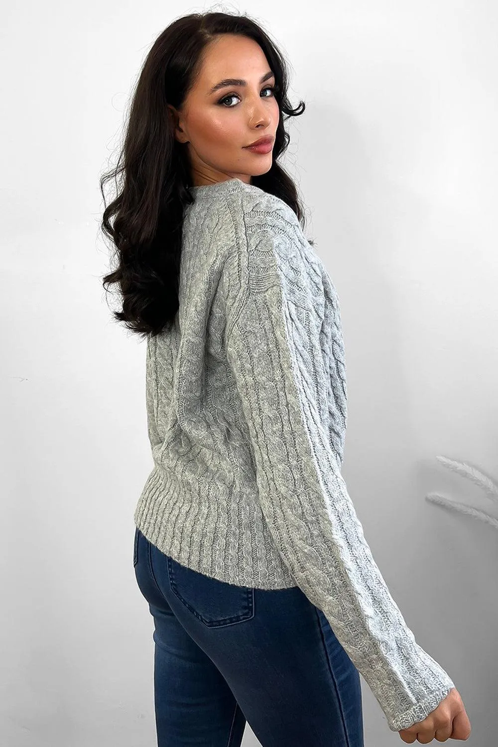 Twist Braid Knit Pullover