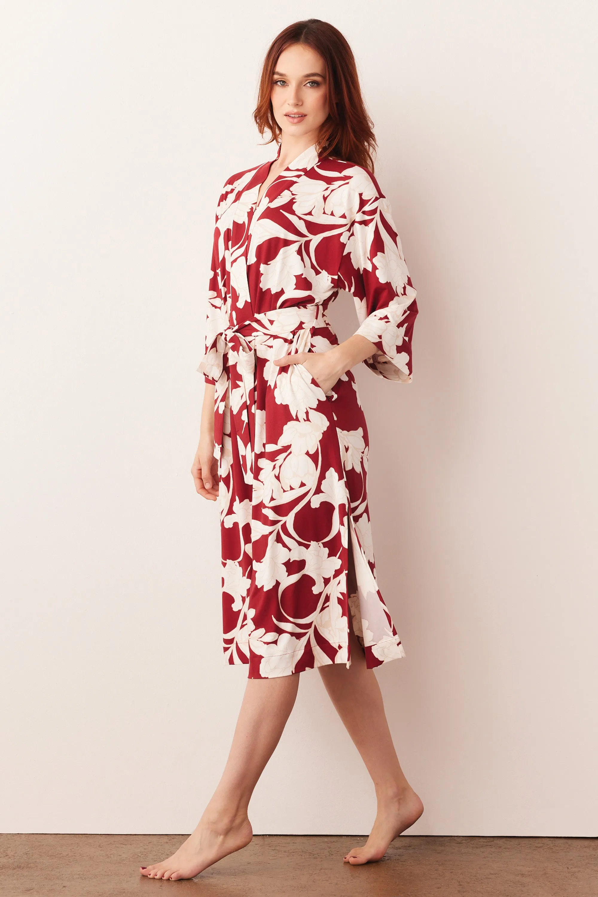 Vera Midi Robe | Winter Bloom